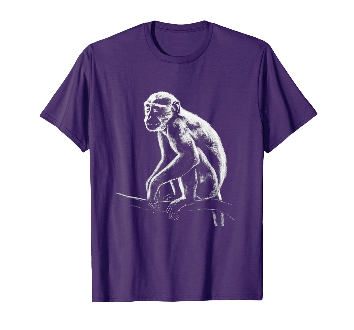 Monkey Drawing Art Graphic T-Shirt