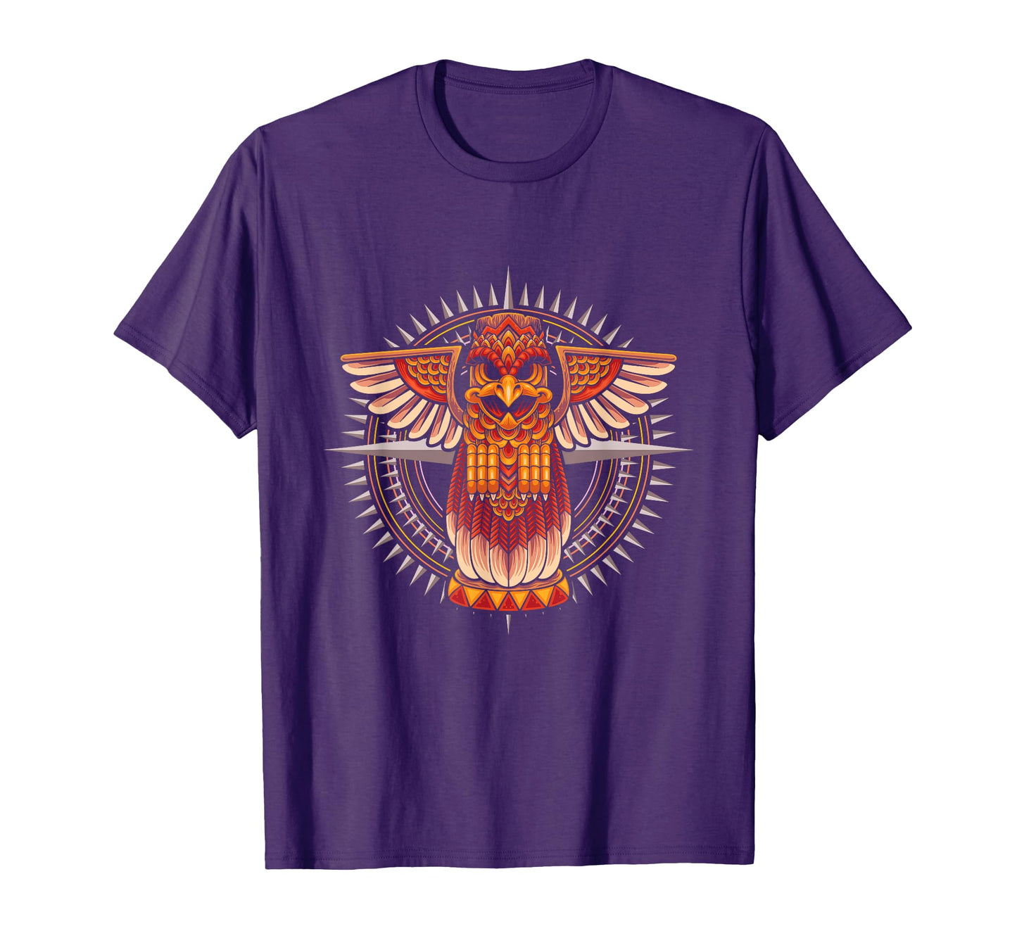 Aztec Symbol Bird Warrior Mexican Maya History Archeology T-Shirt