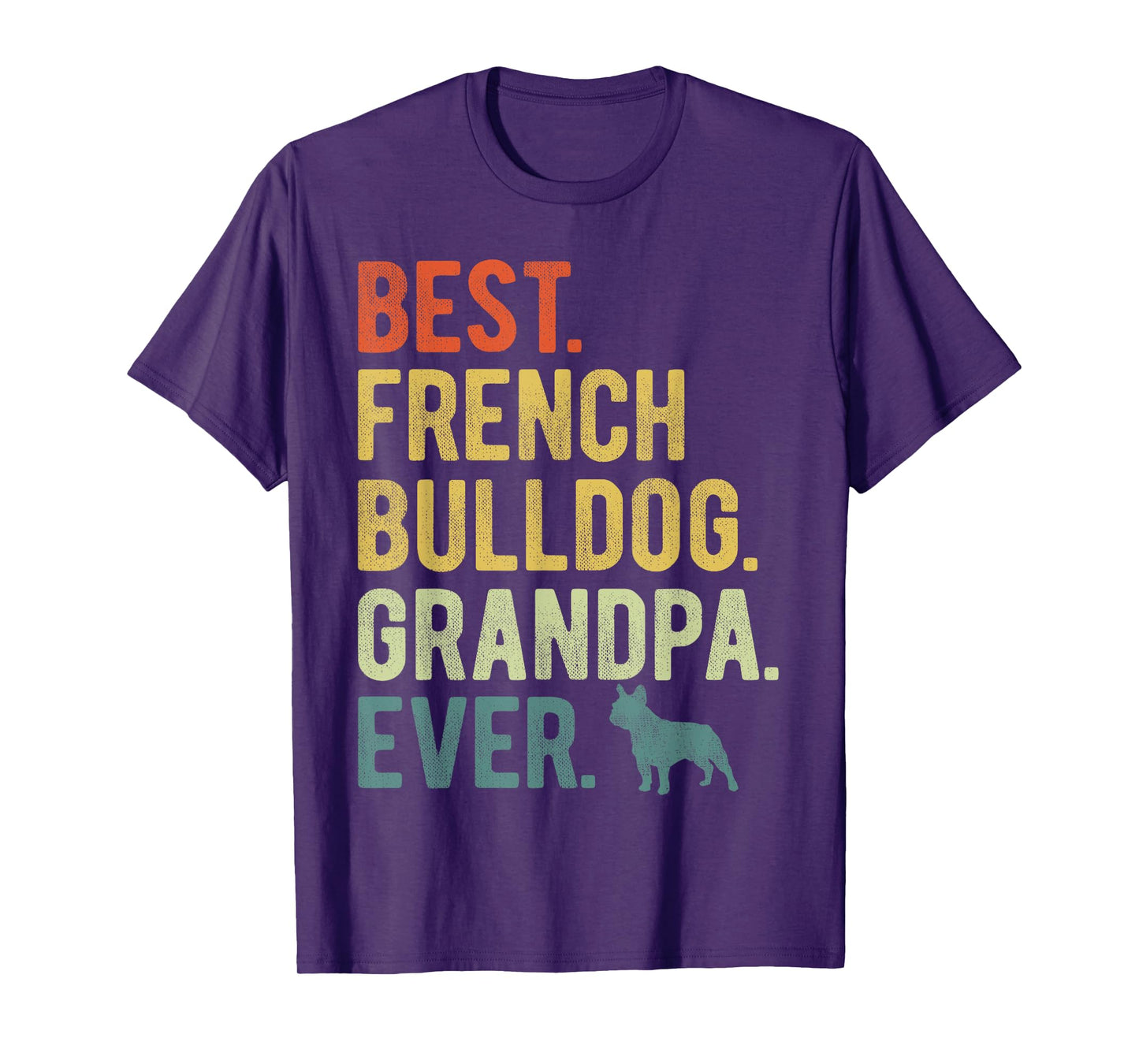 Best French Bulldog Grandpa Ever Dog Lovers Father's Day T-Shirt