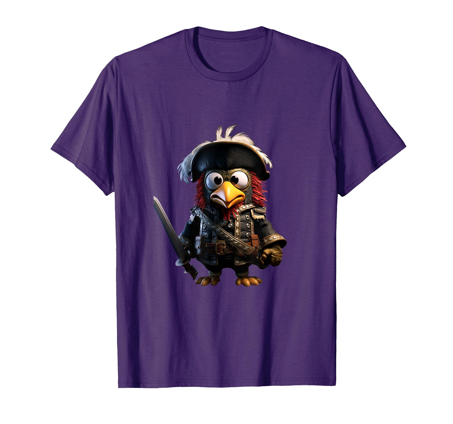 Pirate Chicken Buccaneer Pirate Costume Kids Boys T-Shirt
