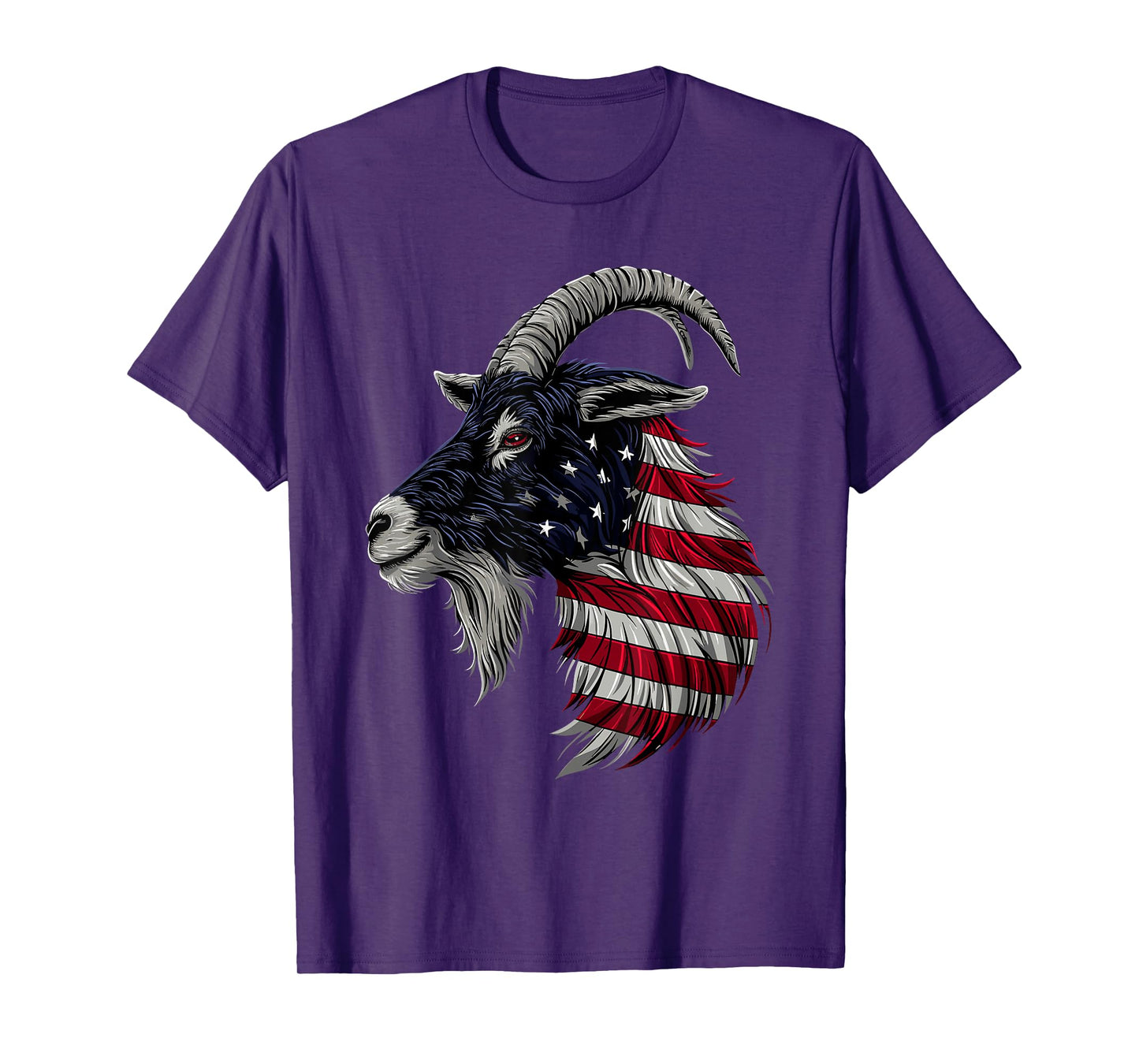 Goat Farm Patriotic Farmer 4th Of July USA American Flag T-Shirt for Women Men
