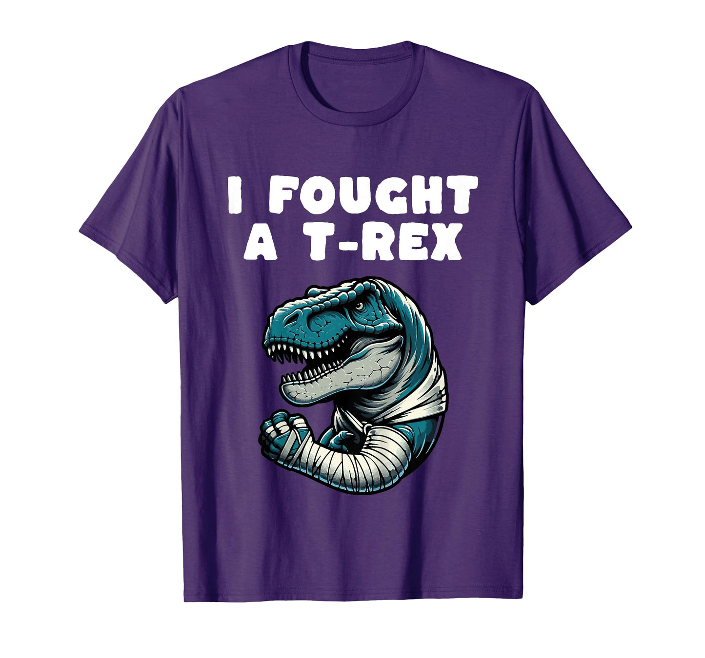 Kids Broken Arm Recovery Kids Boys Dinosaur T-Shirt