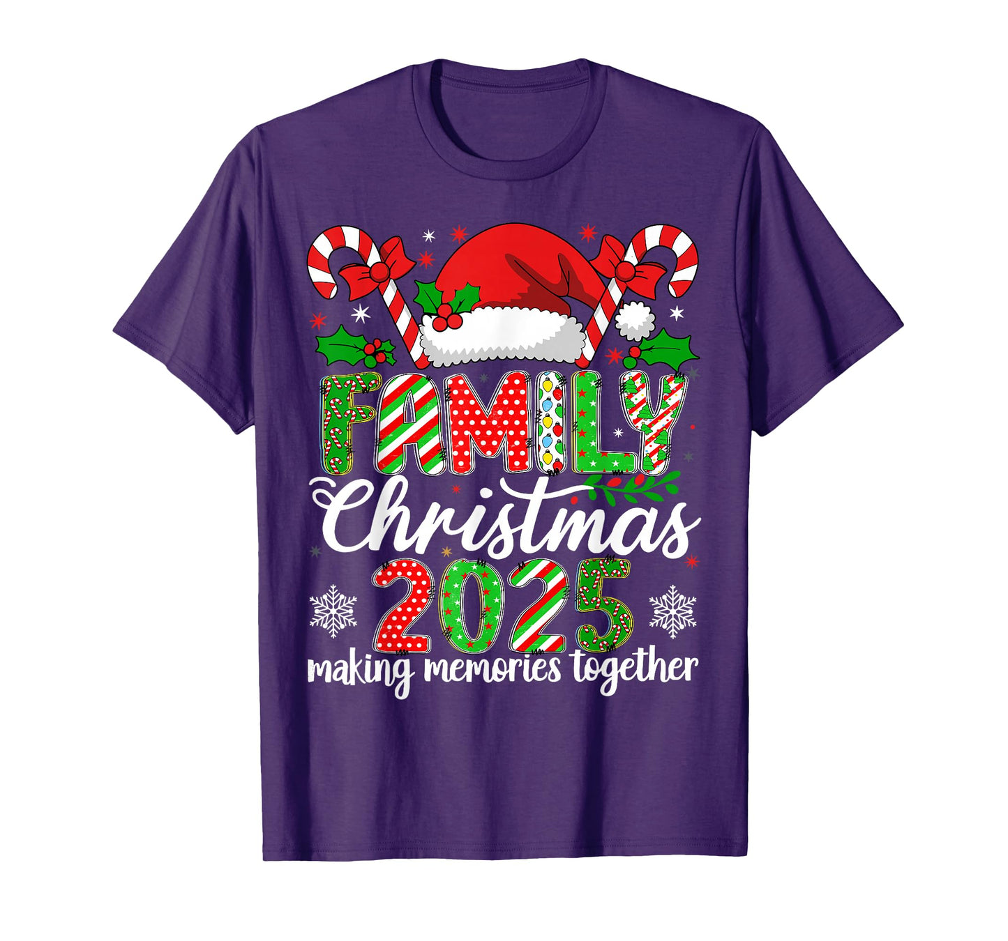 Family Christmas 2025 Matching Outfit Xmas Squad Santa Group T-Shirt