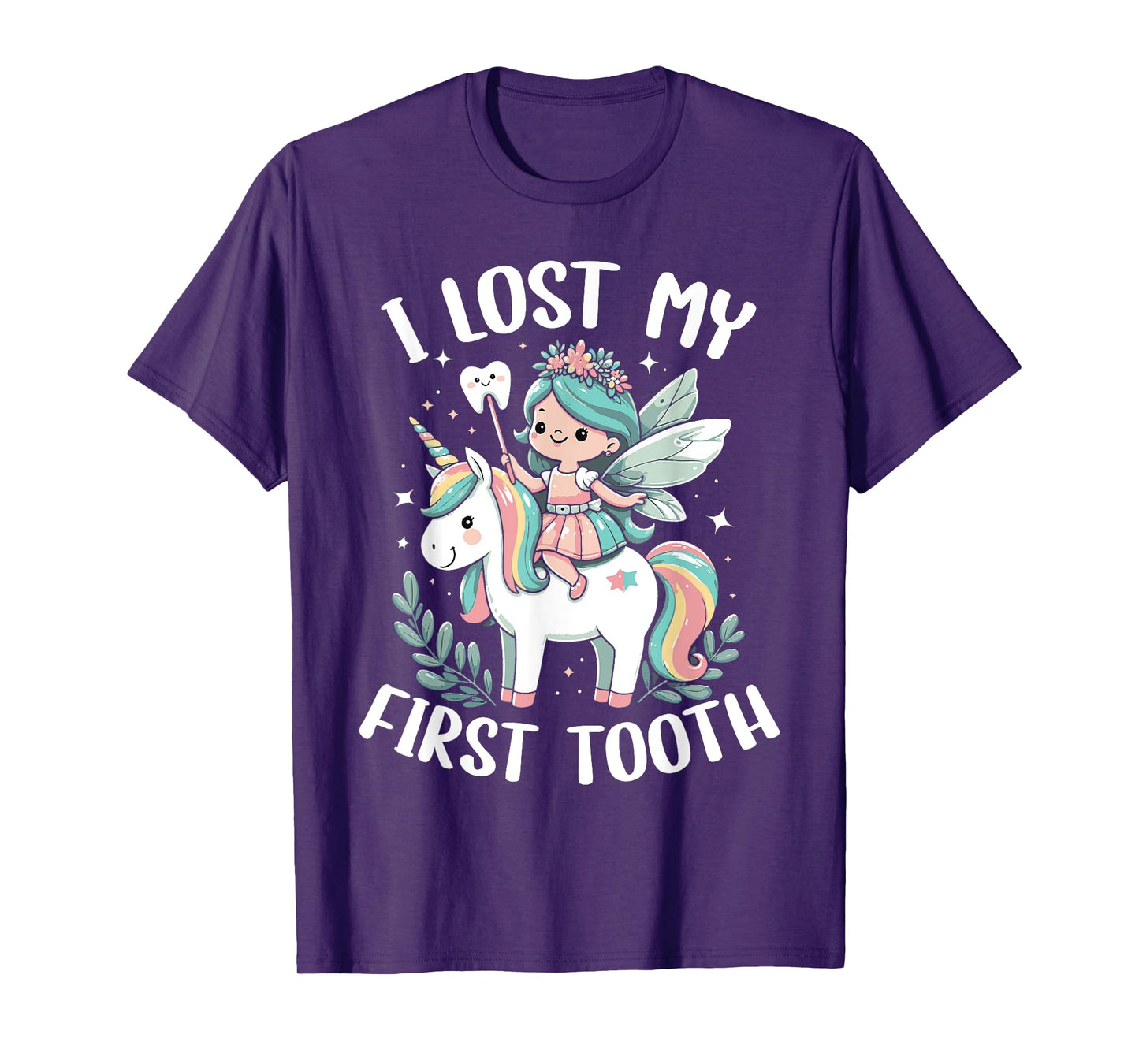 I Lost My First Tooth Funny Unicorn Tooth Fairy T-Shirt