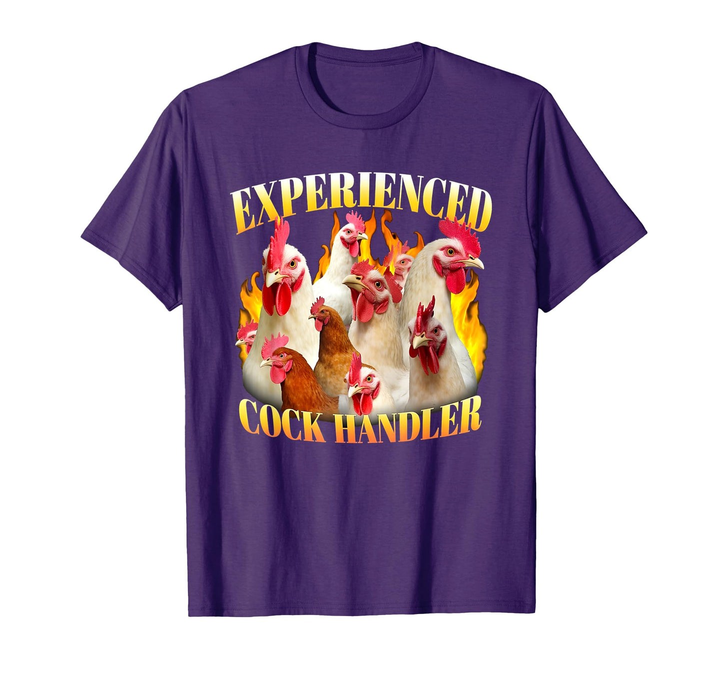 Experienced Cock Handler Funny Chicken Women's Raunchy T-Shirt