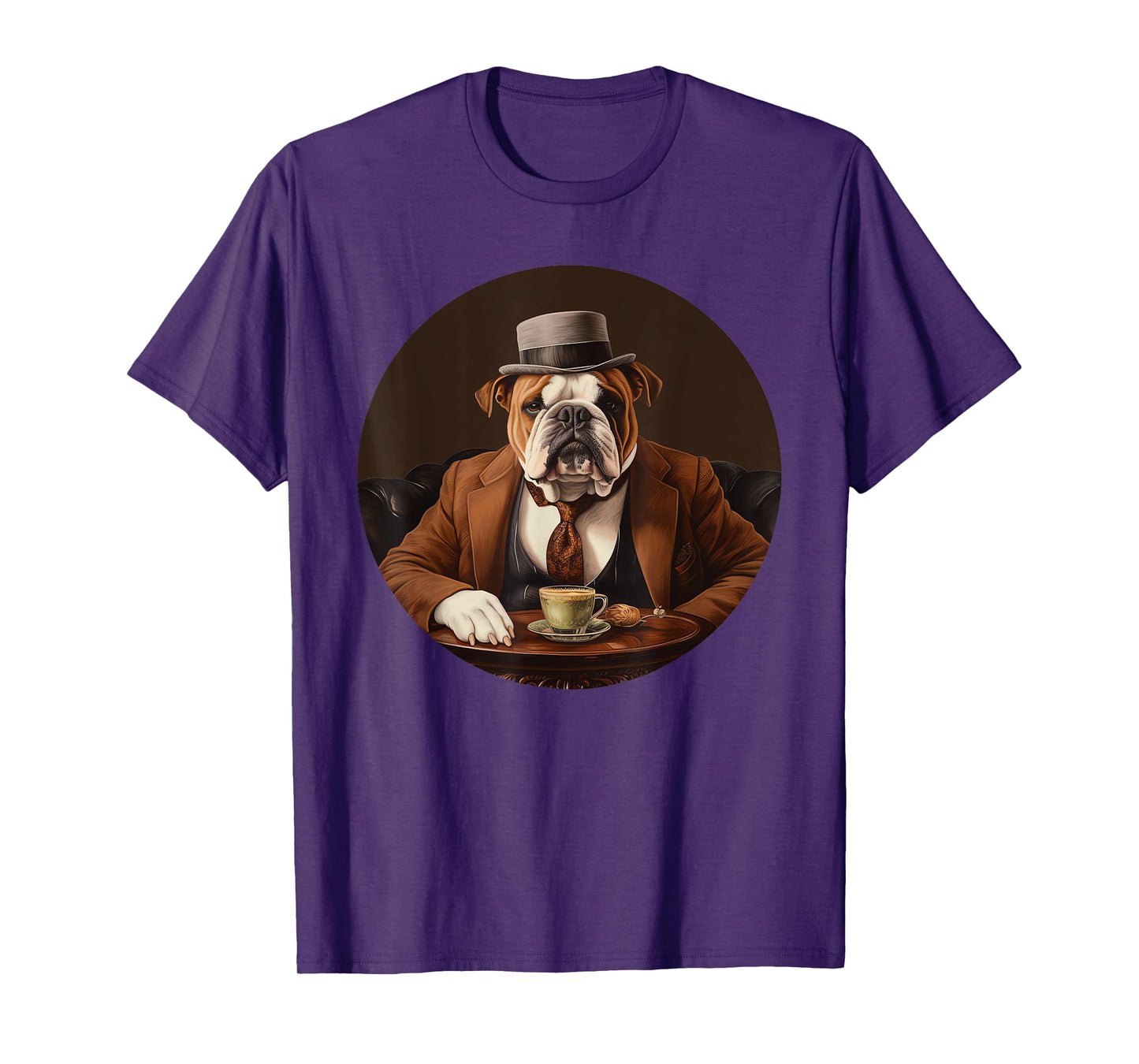English Bulldog English Gentleman Funny Dog Victorian T-Shirt