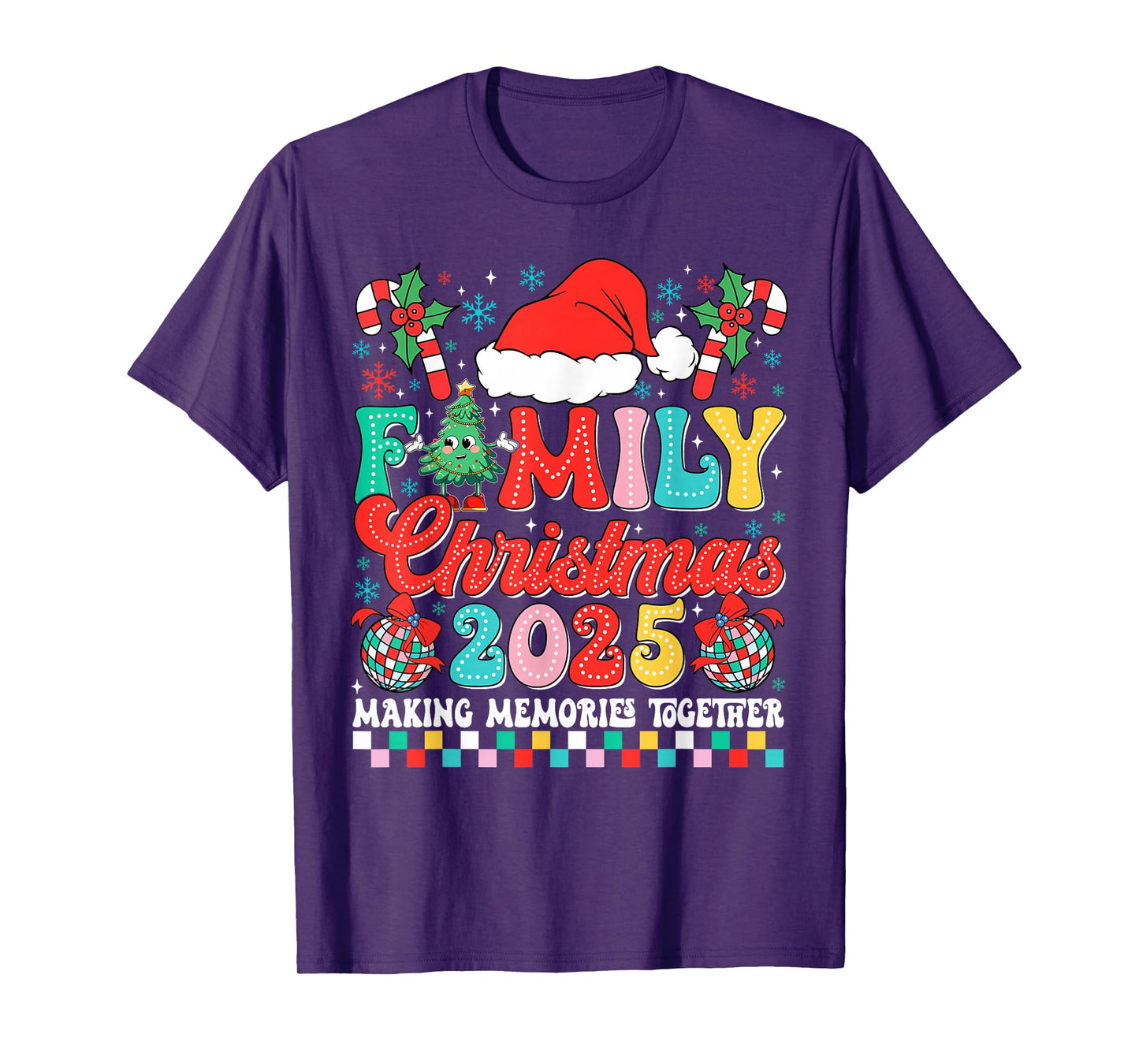 Family Christmas 2025 Pajamas Outfit Matching Xmas T-Shirt