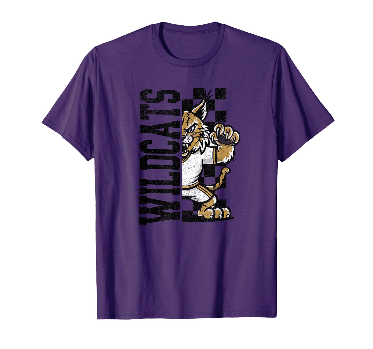 Wildcats Spirit High School Mascot Sports Team T-Shirt
