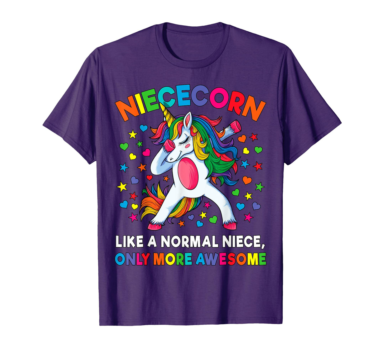 Niececorn Like A Niece Only Awesome Dabbing Unicorn Women T-Shirt