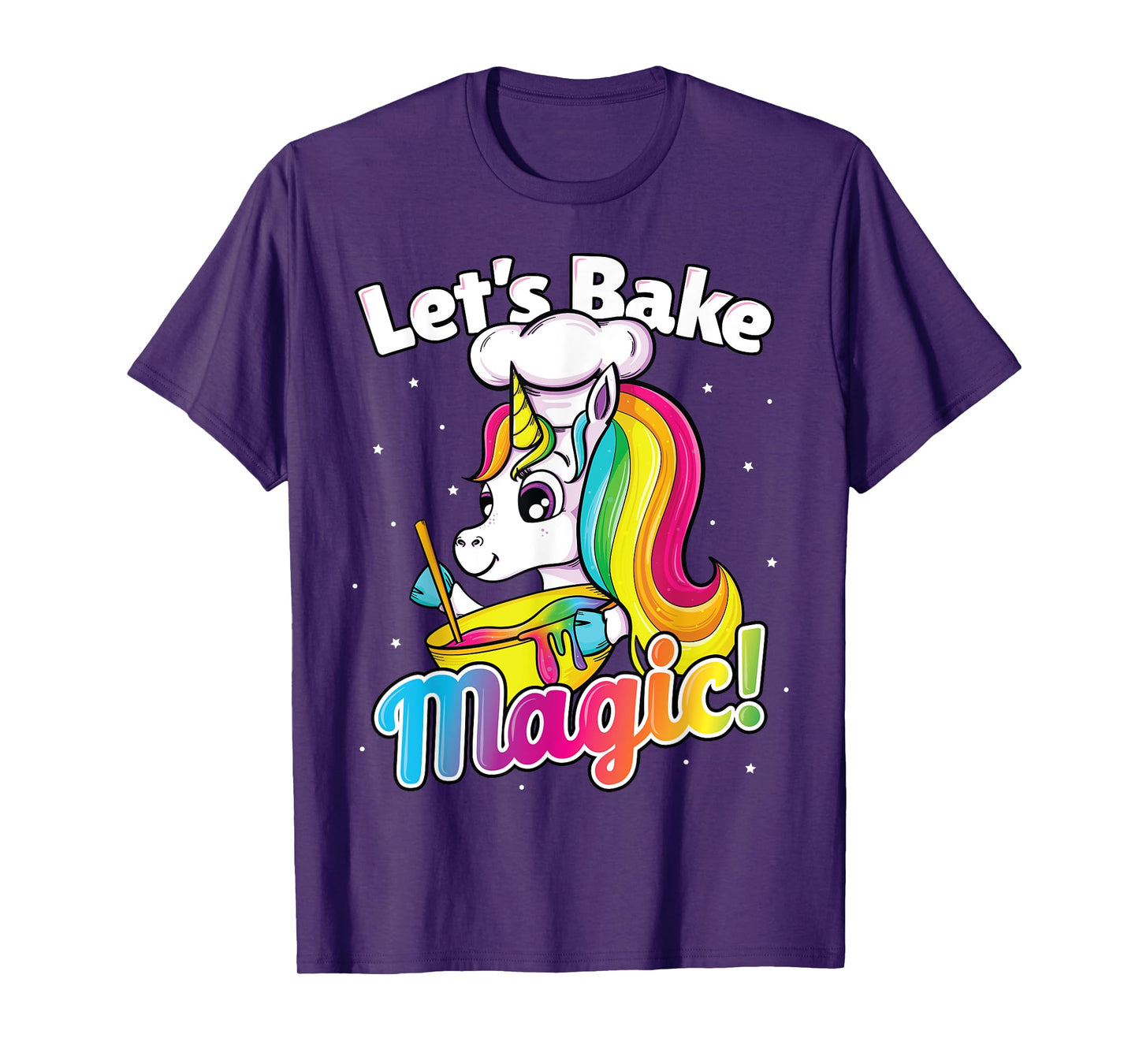 Unicorn Baking Shirt Rainbow Cupcake Cake Girl Gift Cook Kid T-Shirt