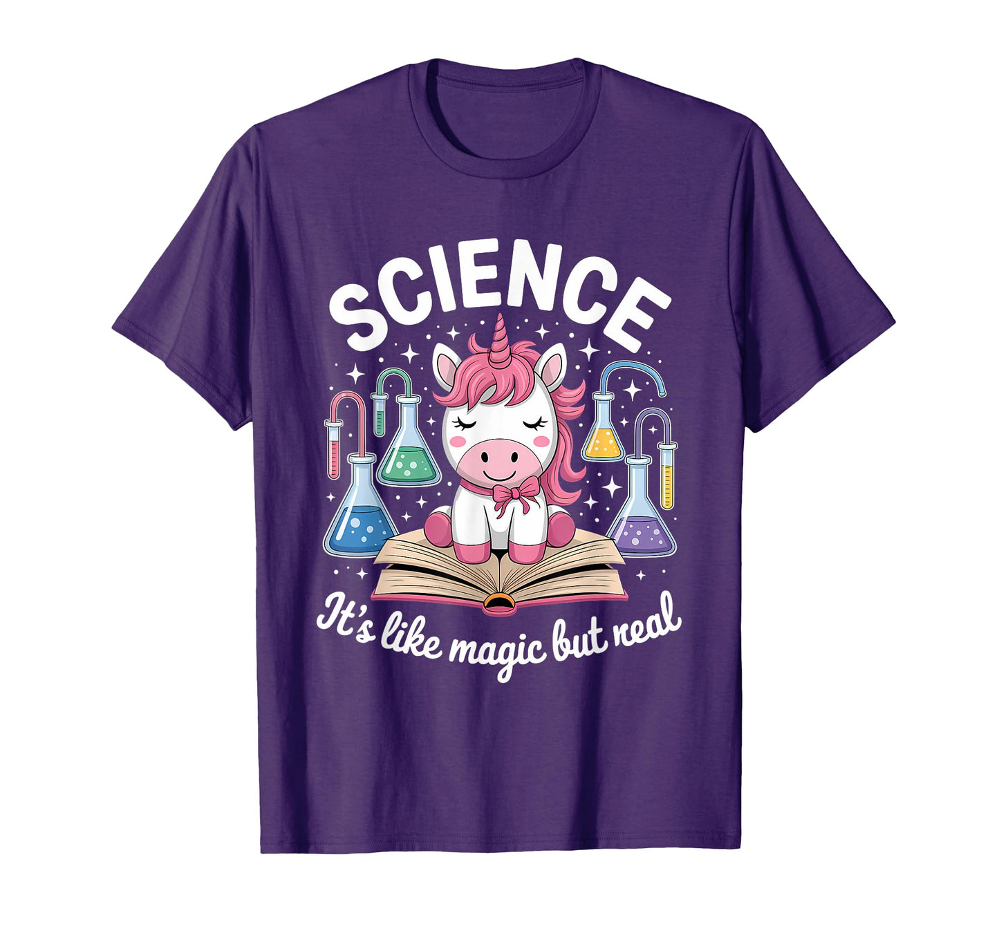 Science It's Like Magic But Real Unicorn Scientist T-Shirt