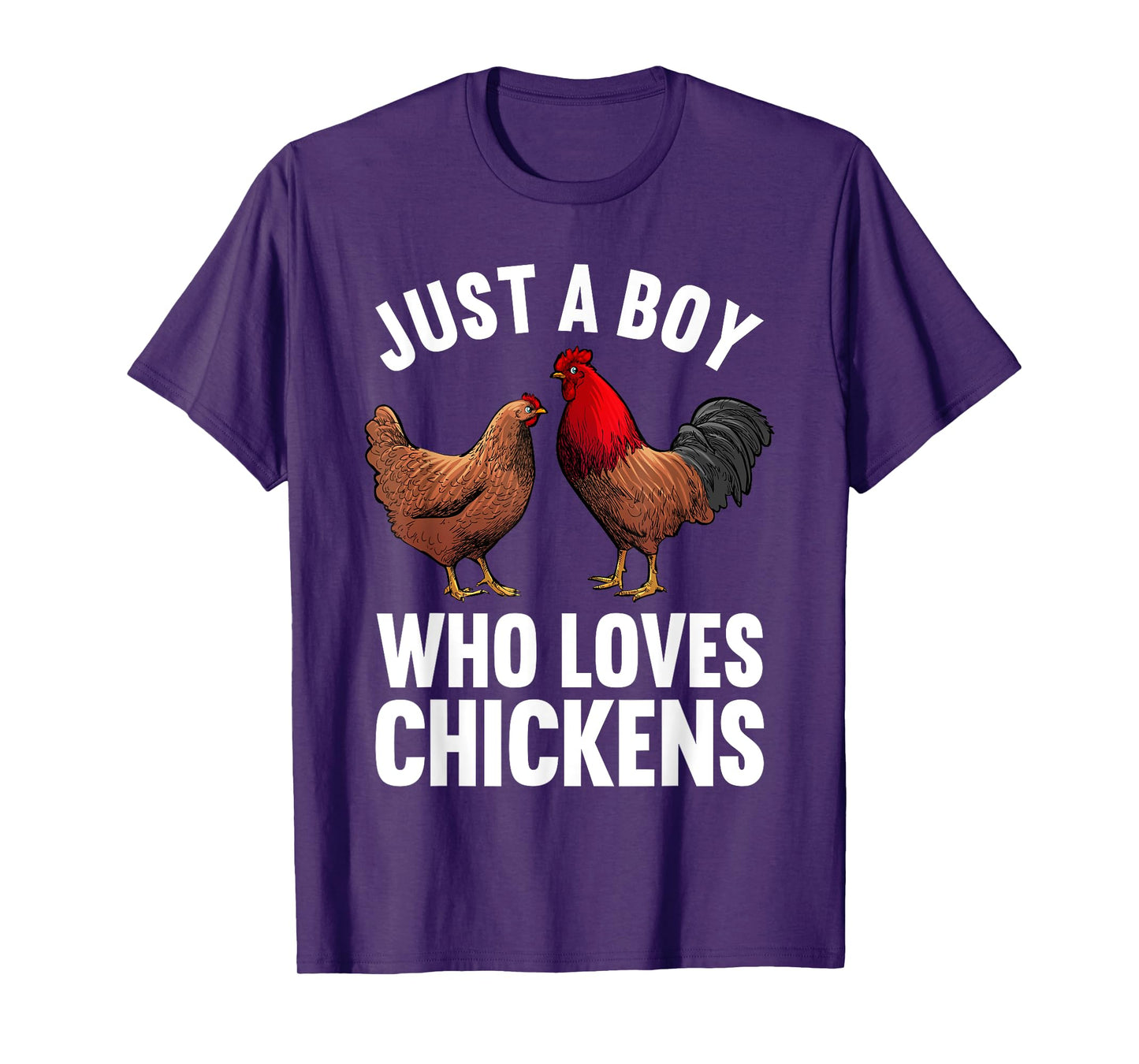 Funny Chicken Art For Men Boys Farm Animal Chicken Farmer T-Shirt