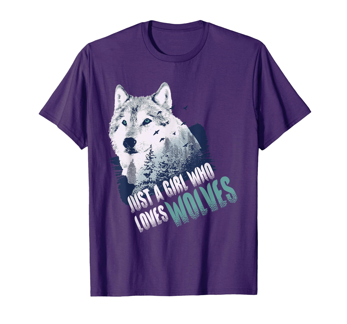Just A Girl Who Loves Wolves | Cute Wolf Lover Gift T-Shirt