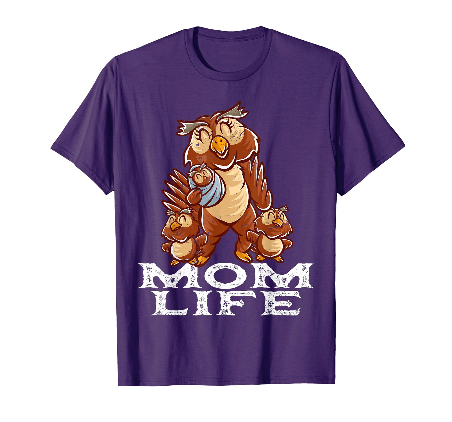 Owl Mama Mom Life Mommy Bird Mama Family Mother's Day T-Shirt