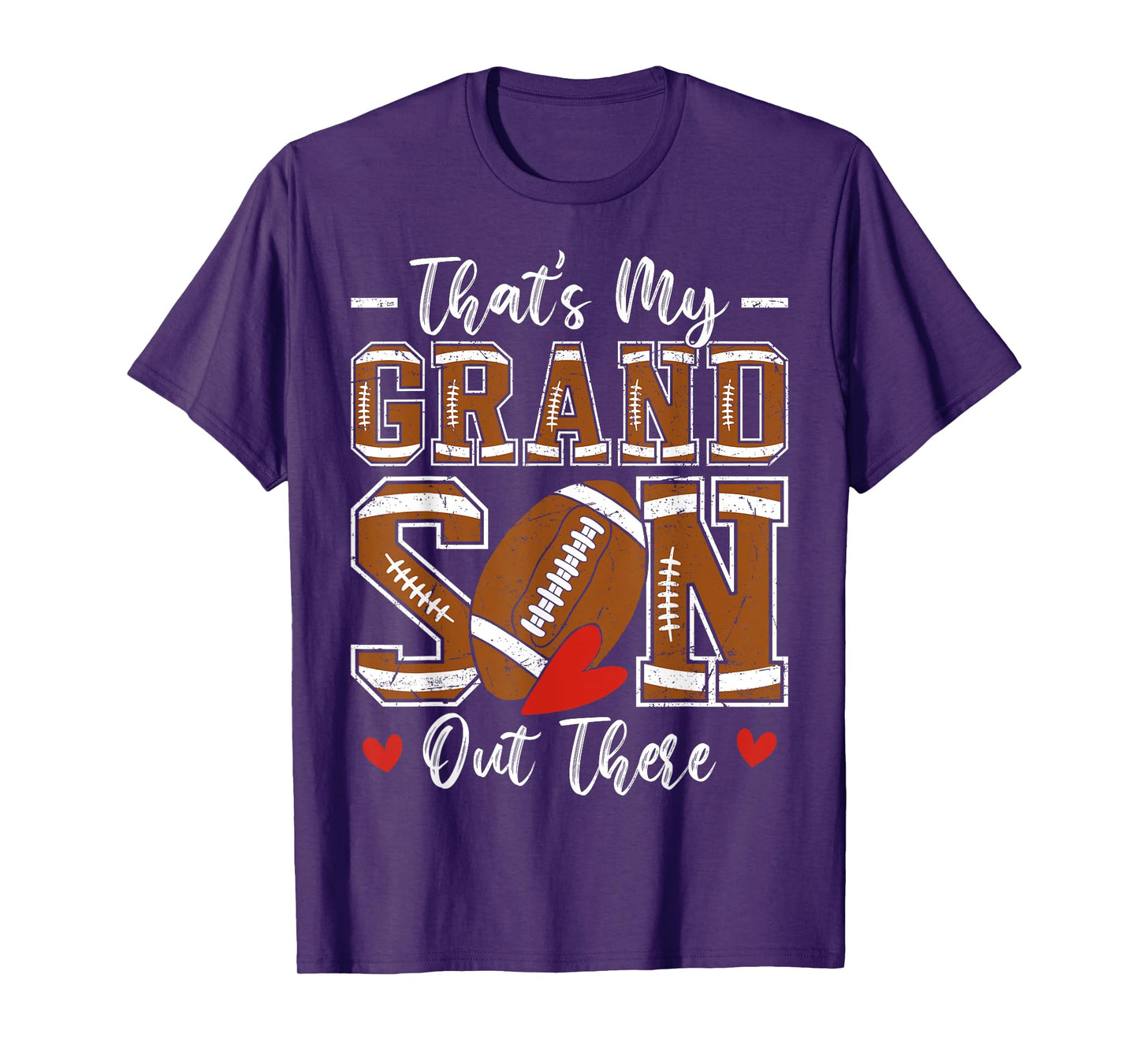 That's My Grandson Out There Funny Football Grandma T-Shirt