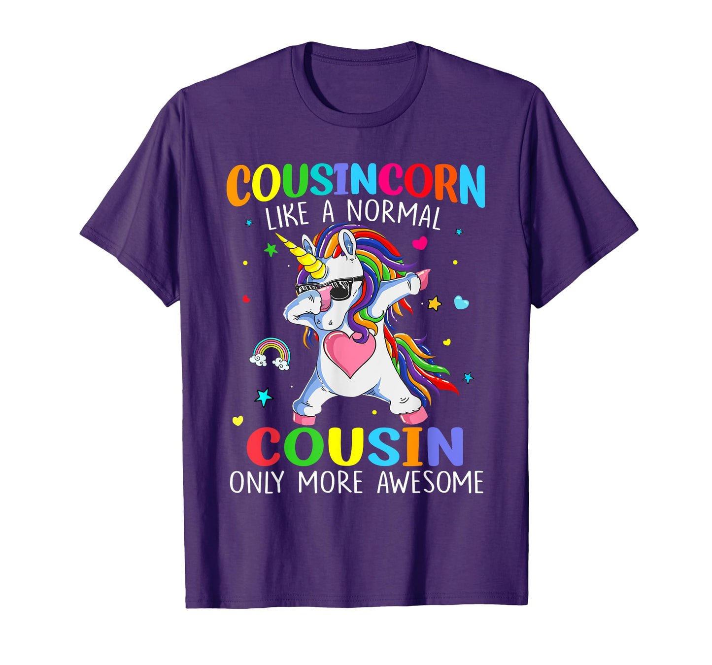 Cousincorn Like A Cousin Only Awesome Dabbing Unicorn T-Shirt