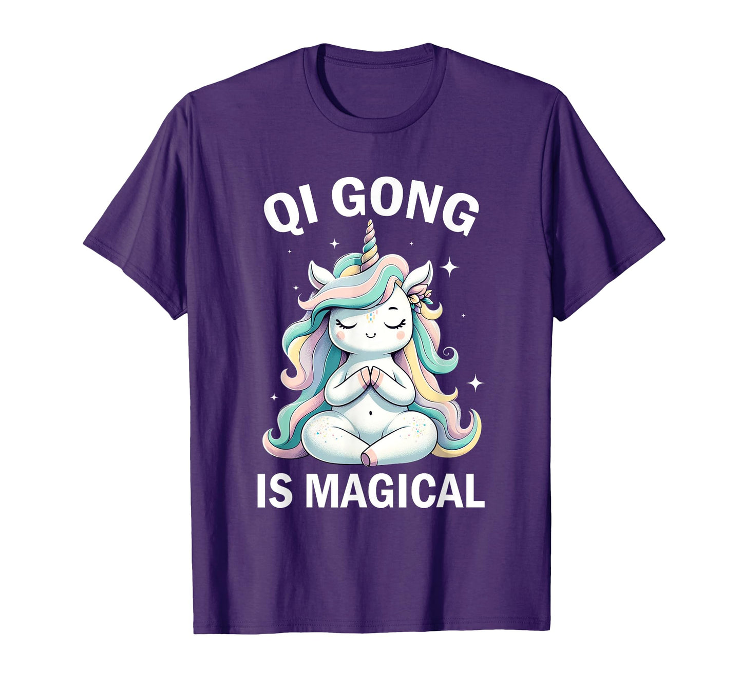 Qi Gong Is Magical Unicorn Qigong Chinese Meditation T-Shirt