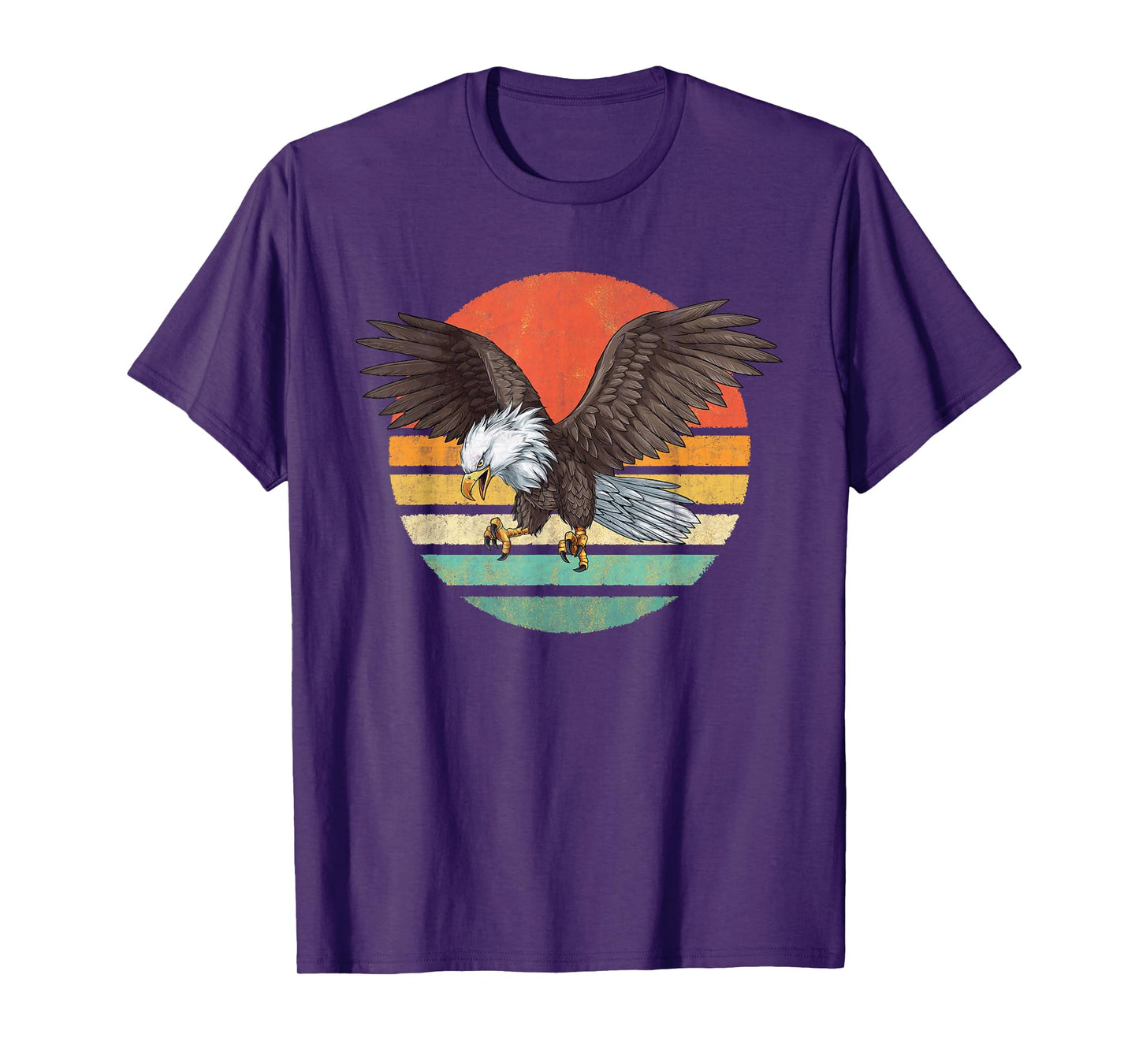 Bald Eagle T-Shirt Men Women Retro Vintage Bald Eagle T-Shirt