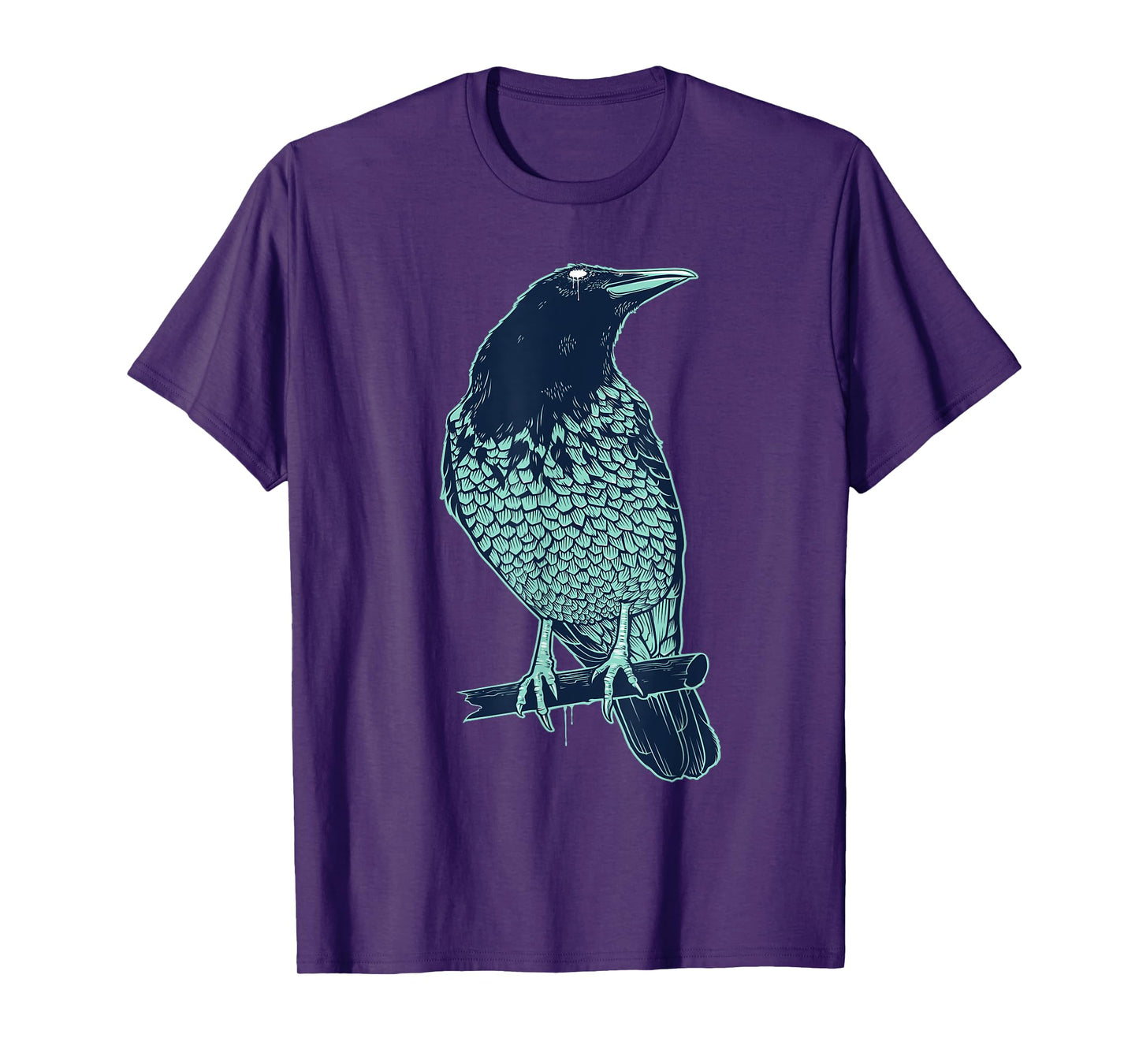 Colorful Raven Bird Illustration Graphic Art Outfit Crow T-Shirt