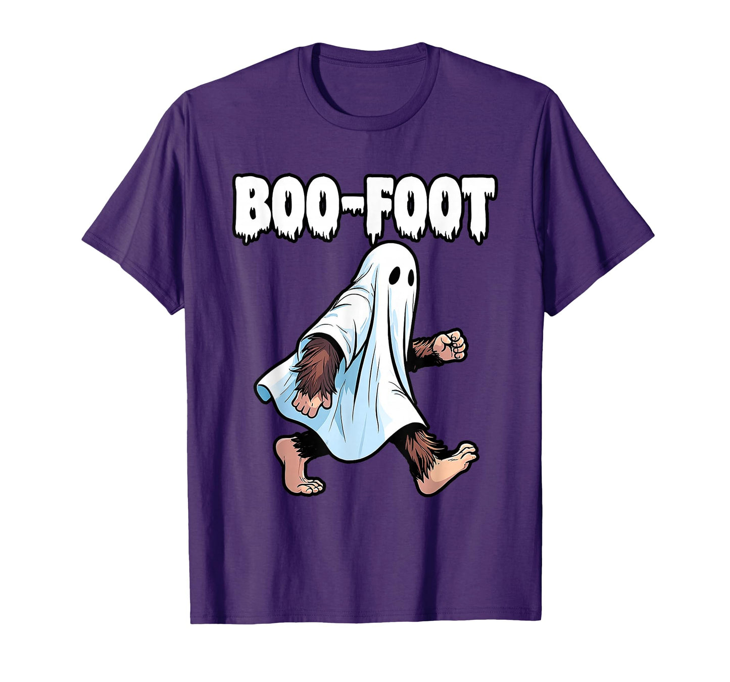 Bigfoot Ghost Costume Halloween Boo-Foot Sasquatch Spooky T-Shirt