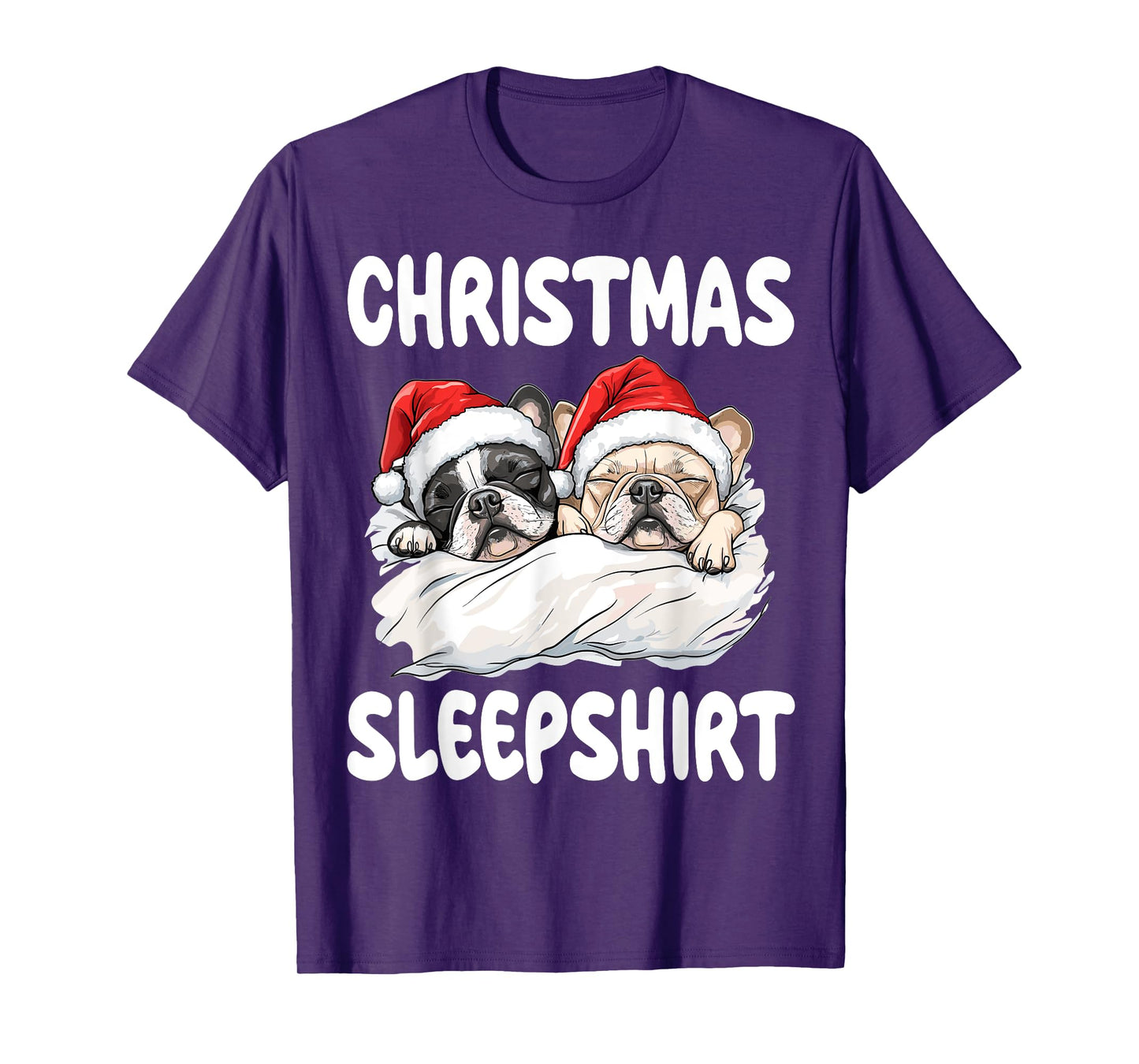 Cute French Bulldog Frenchie Dog Official Christmas T-Shirt