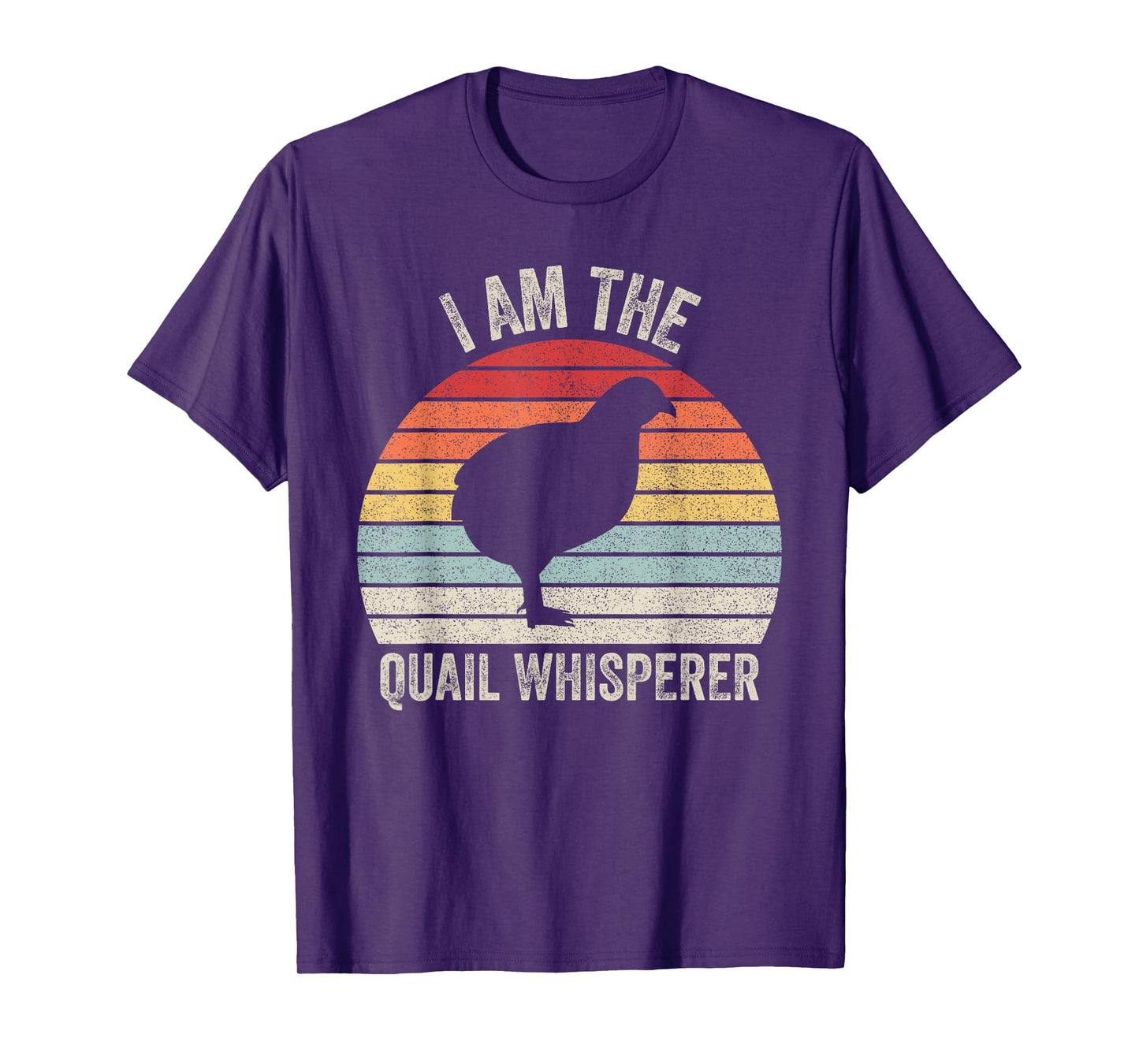Catch Some Rays Vintage Retro I Am The Quail Whisperer Black Women's Medium Adult Classic Fit Polyester Short Sleeve T-Shirt