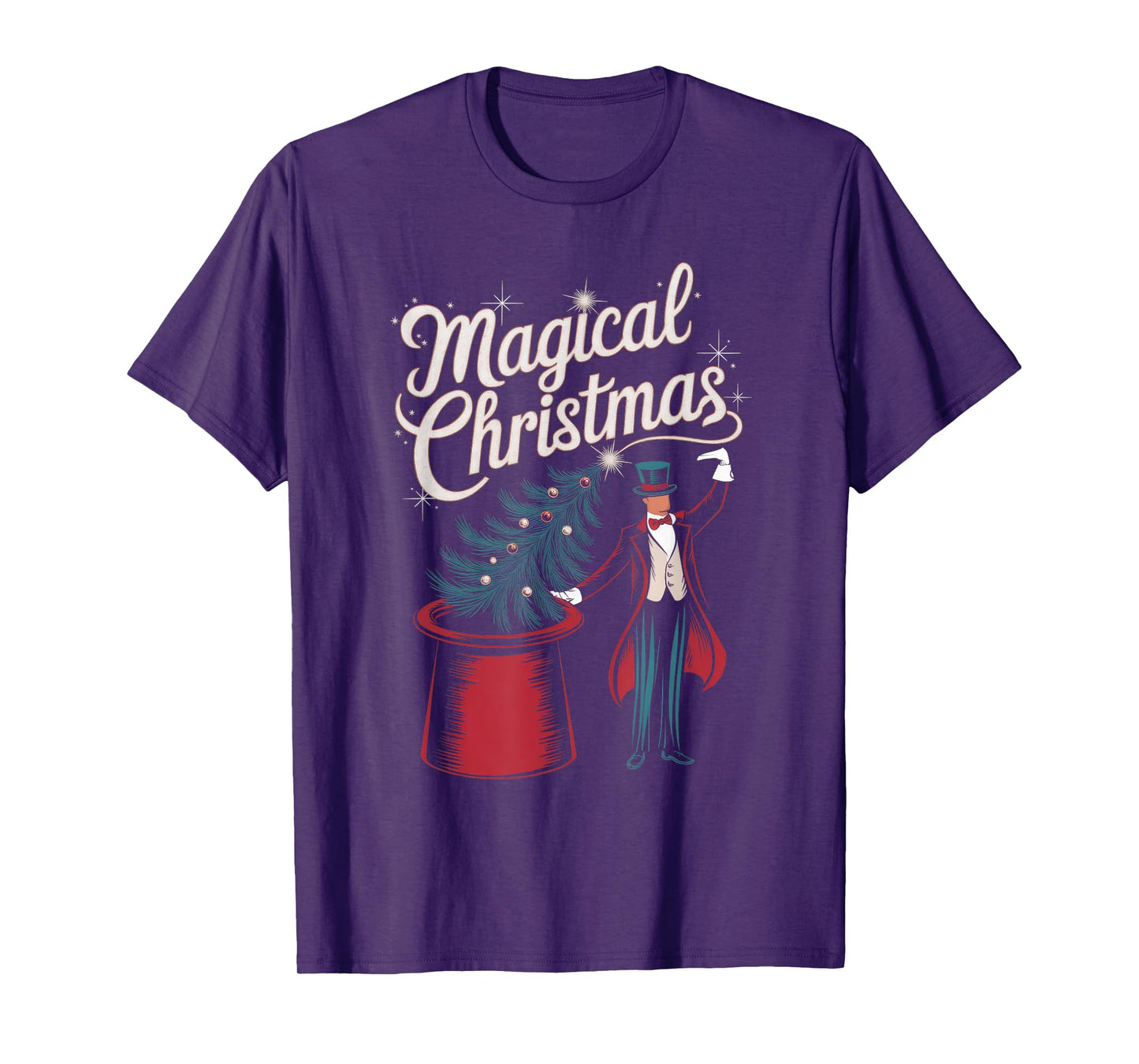 Magical Christmas Funny Xmas Holiday Celebration Magic Tree T-Shirt