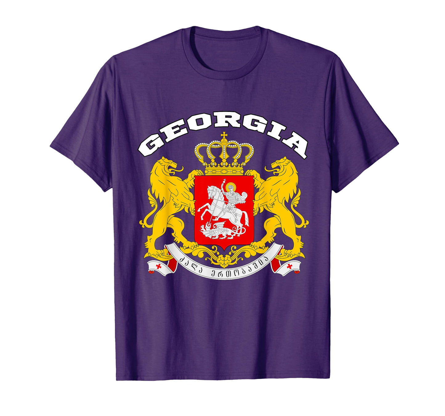 Georgia T-shirt Coat of arms Tee Flag Tbilisi Kutaisi T-Shirt