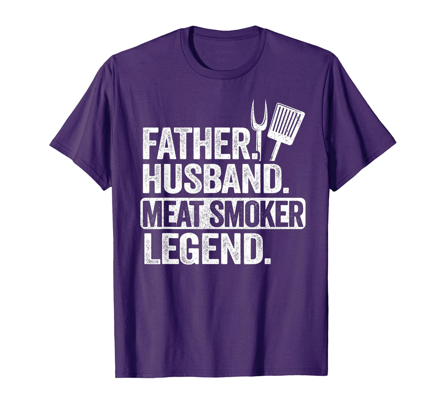 Father Husband Meat Smoker Legend Grilling Dad Meat Smoking T-Shirt