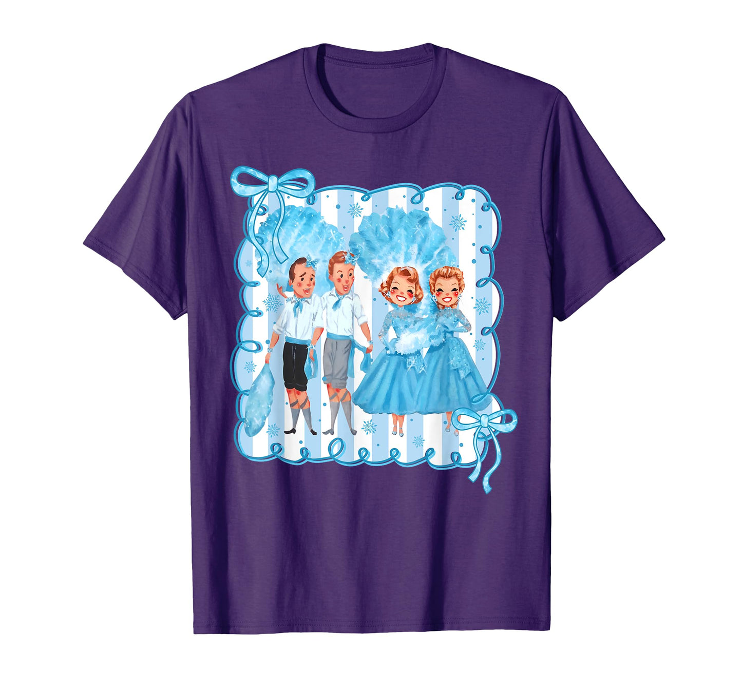 Sisters White Xmas Merry Christmas Xmas Snow Pajamas Holiday T-Shirt