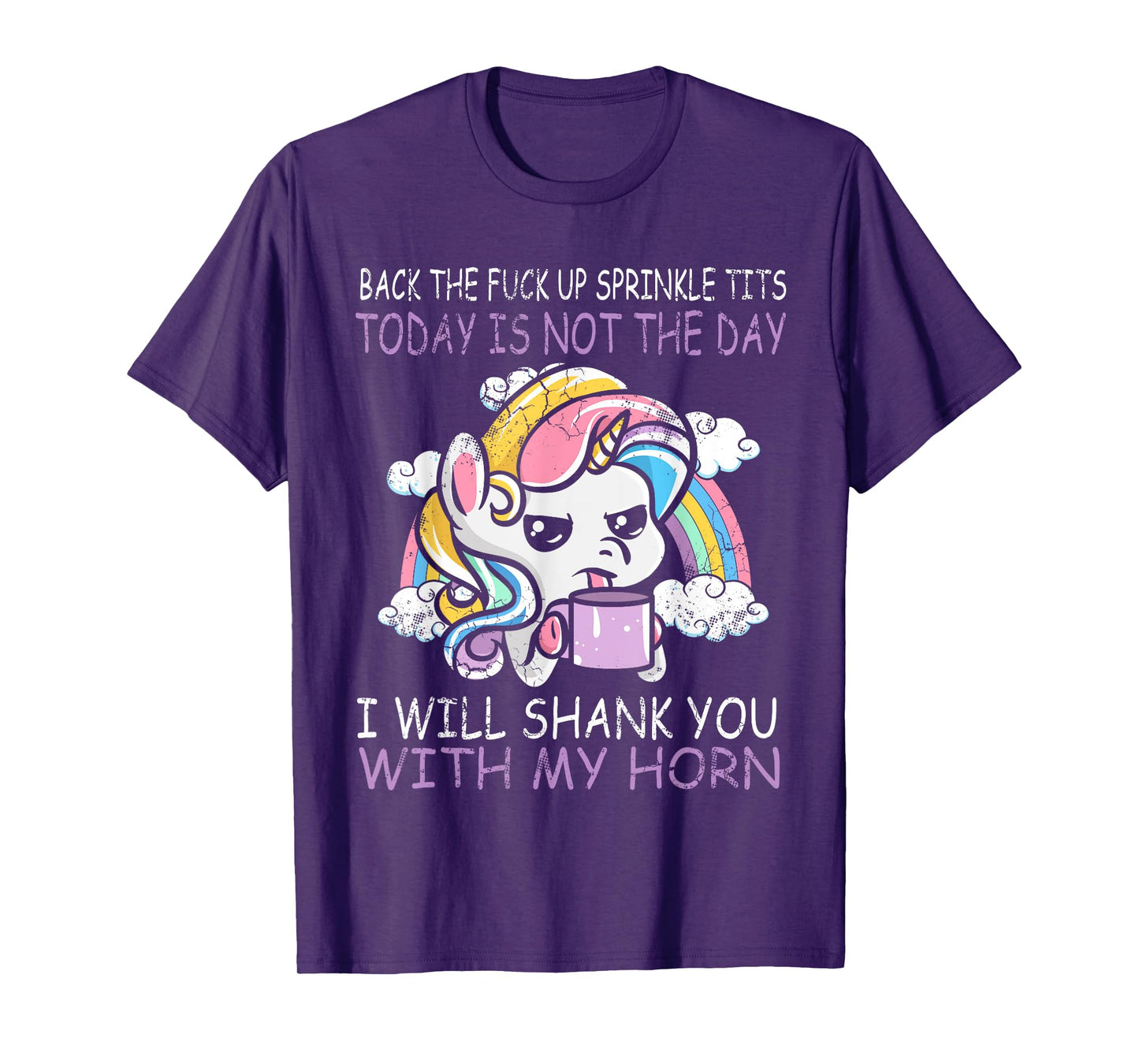 Unicorns Sprinkle Tits Funny Quotes Unicorn Humour Gift T-Shirt
