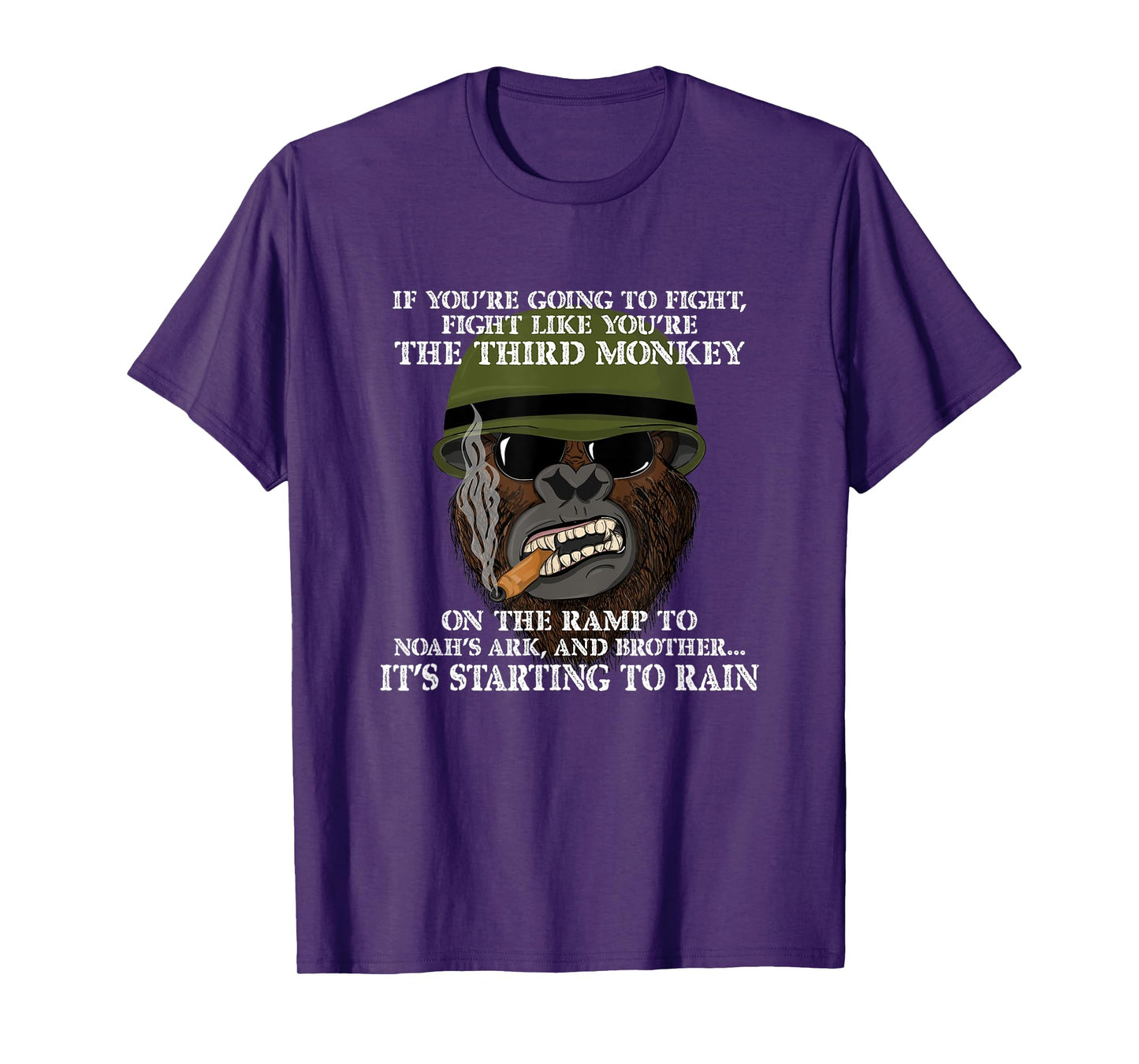 Fight Like the Third Monkey - Funny Boxing and MMA Meme T-Shirt