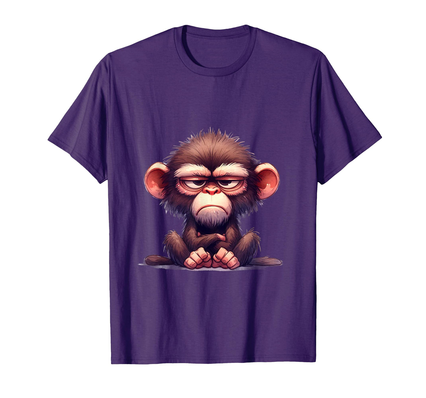 funny animals grumpy ape monkey T-Shirt