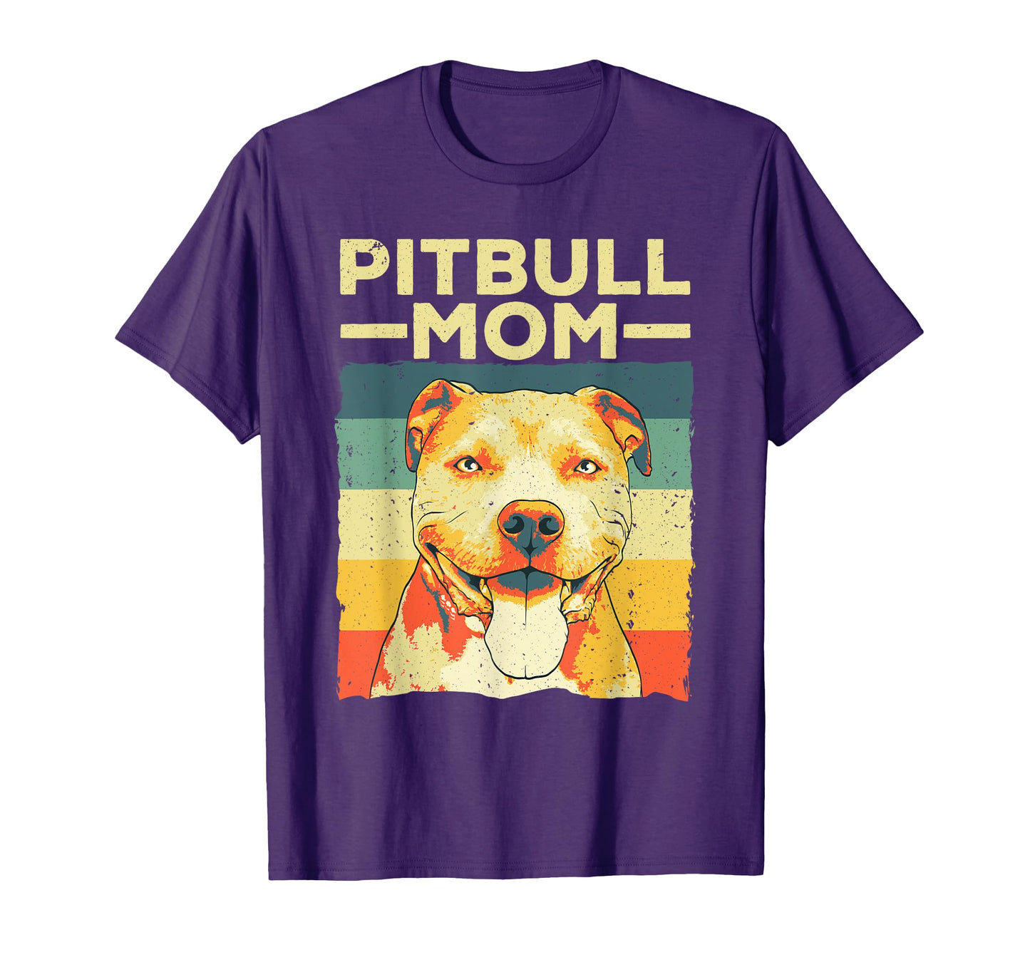 Cool Pitbull Mom For Women Girls Pitbull Owner Dog Lover T-Shirt