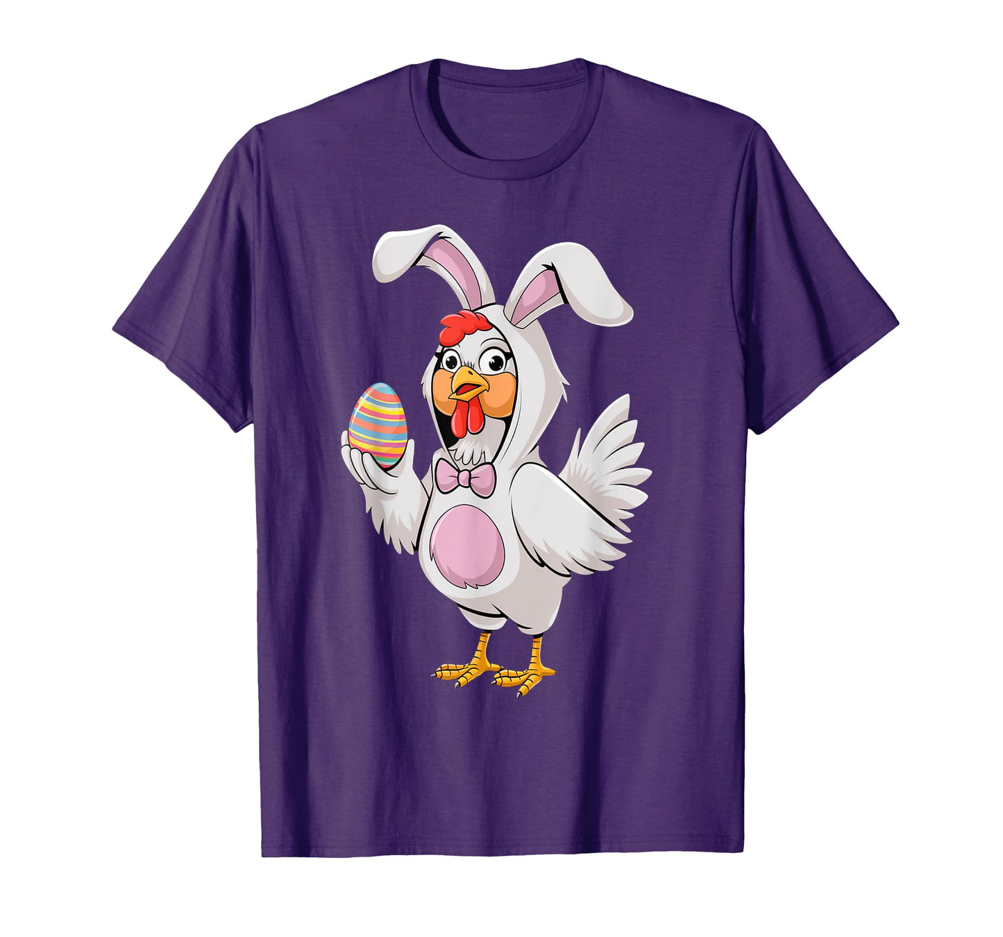 Funny Happy Easter Chicken Bunny Fun Eggs Farm Easter 2025 T-Shirt