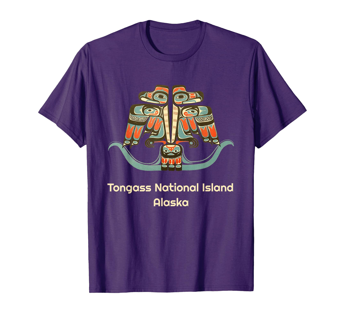 Tongass National Island Alaska Native American Thunderbird T-Shirt