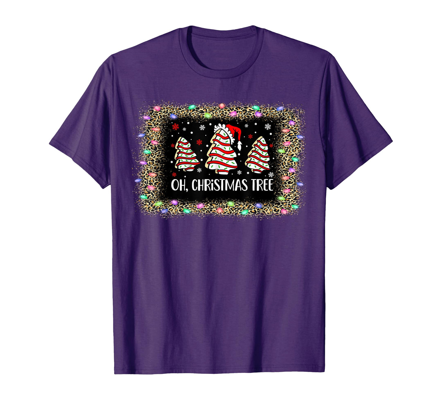 Groovy Oh Christmas Tree Cakes Debbie Becky Jen Cake Lovers T-Shirt