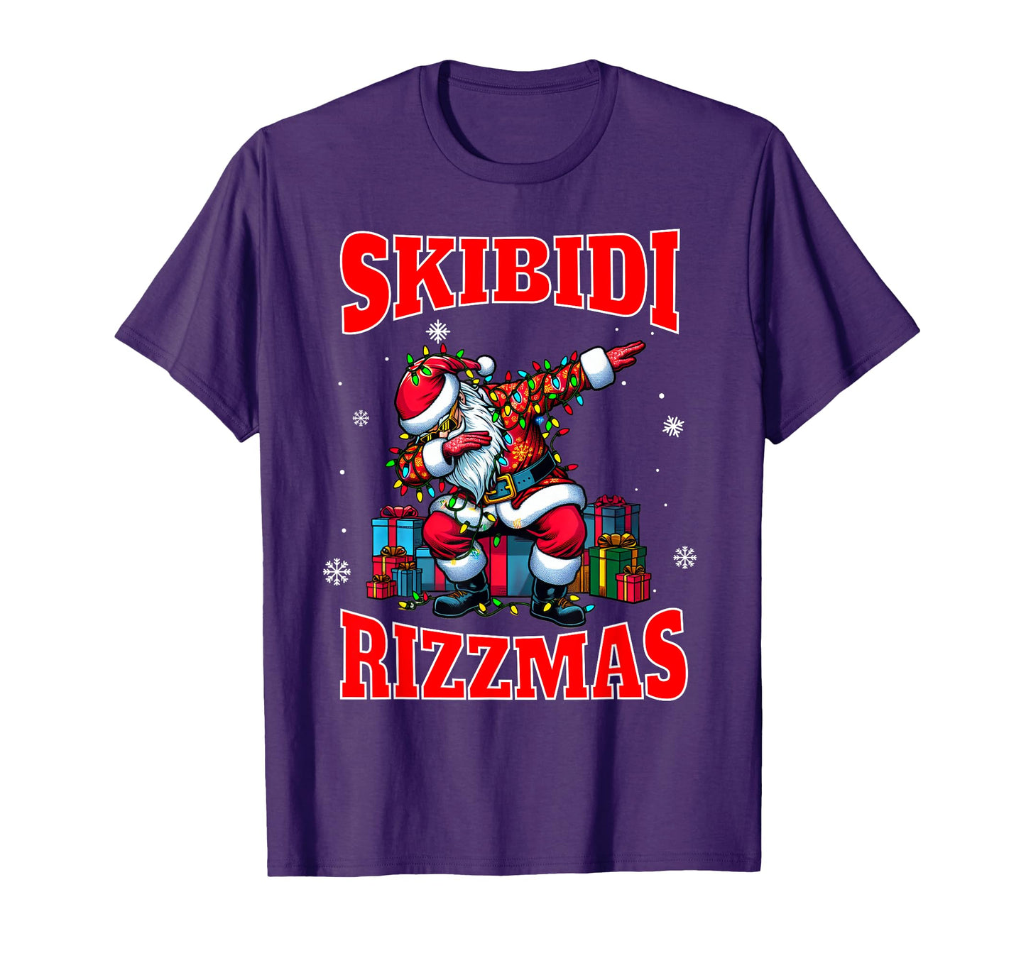 Skibidi Rizzmas Sigmas Funny Middle School Alpha Christmas T-Shirt