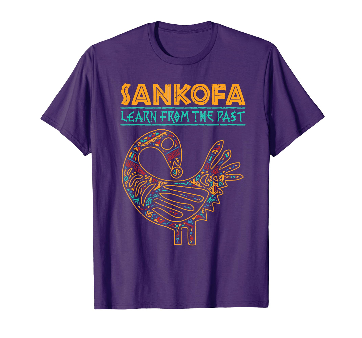 Black History Sankofa African Bird Juneteenth T-Shirt