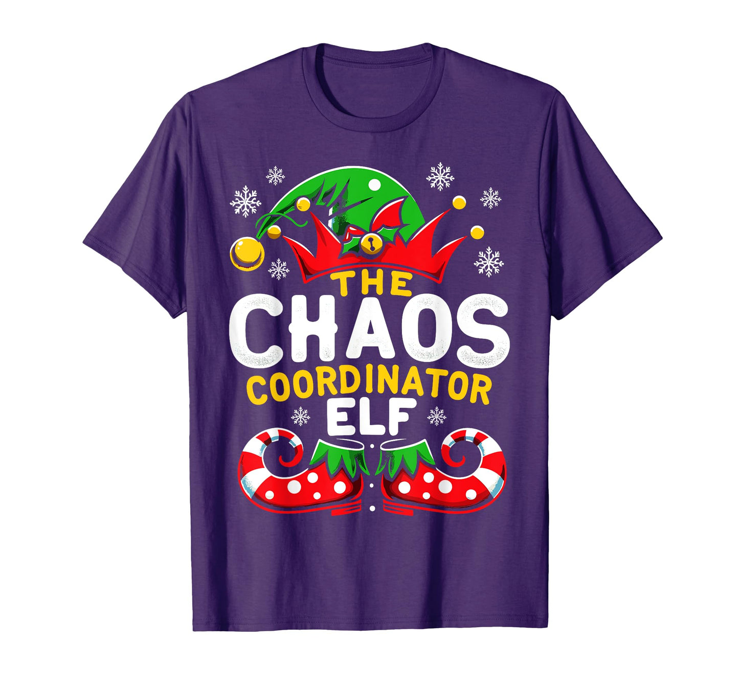 Christmas Chaos Coordinator Elf Xmas Family T-Shirt