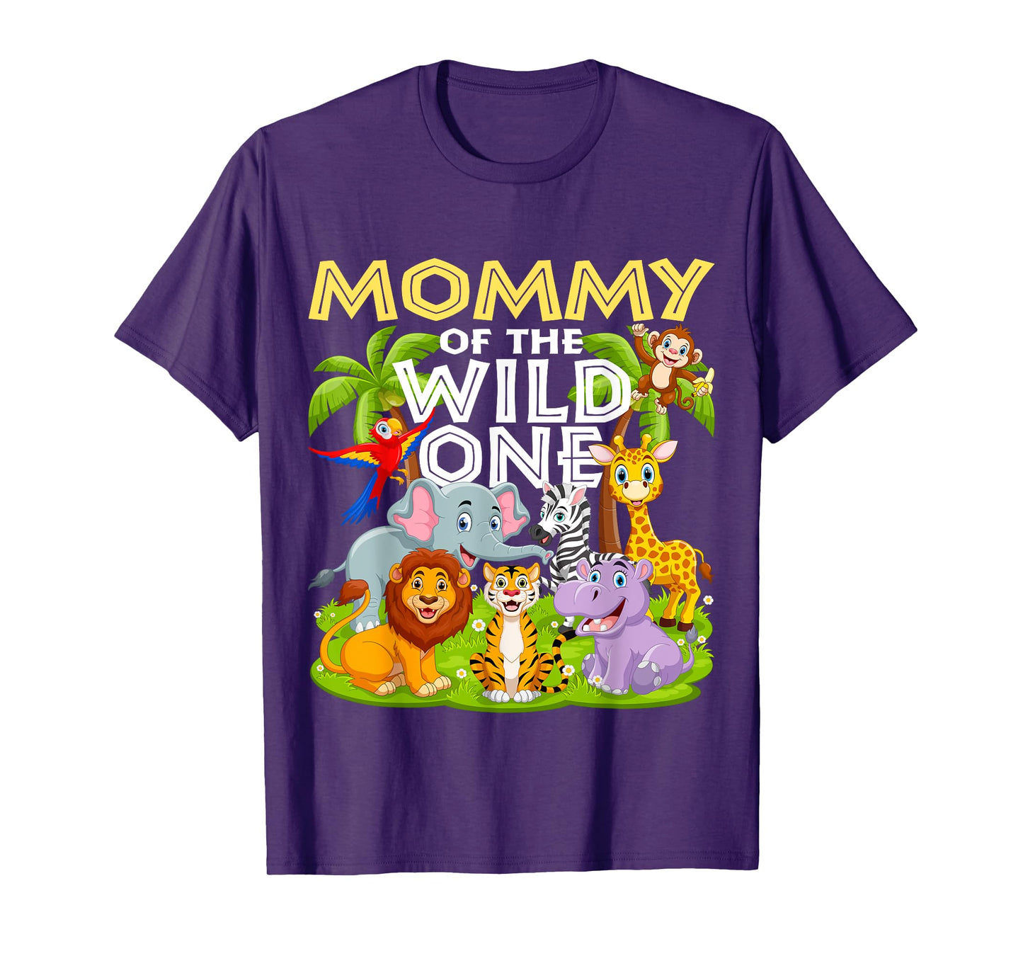 Mommy Of The Wild One 1st Birthday Zoo Animal Safari Jungle T-Shirt