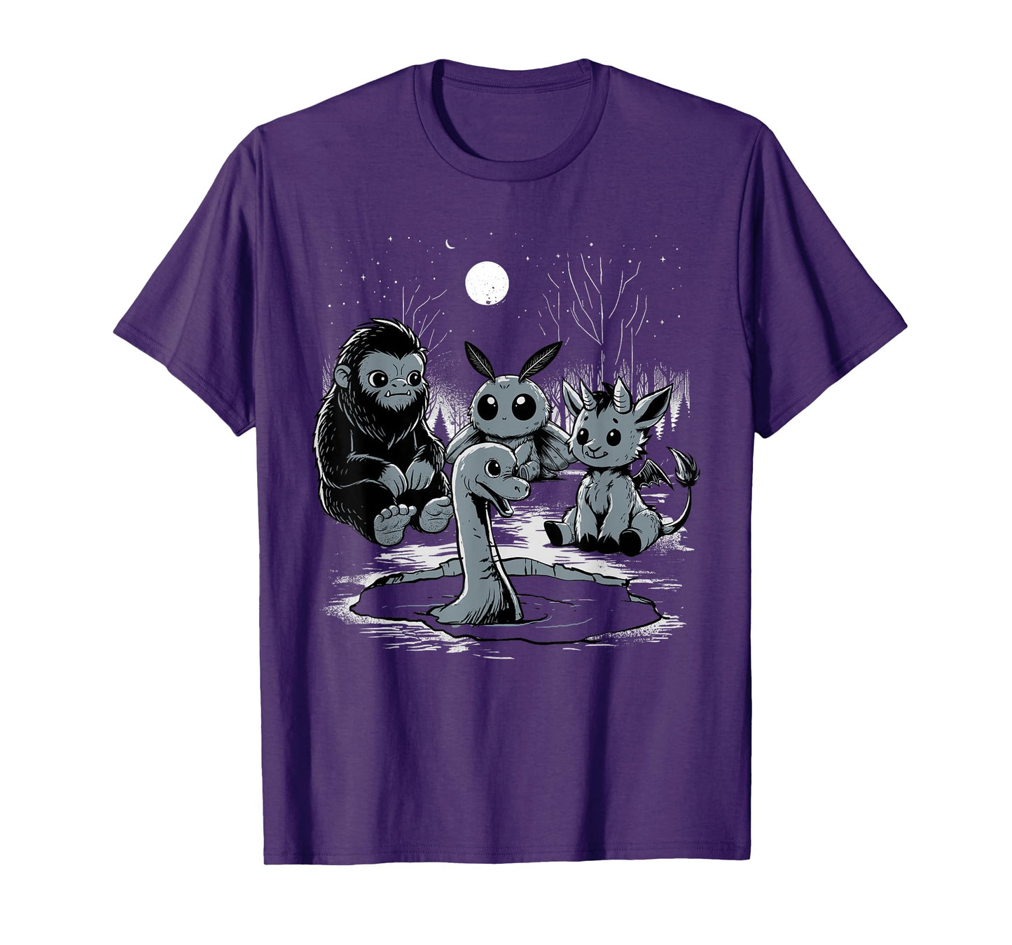 Cryptid Shirt Bigfoot Loch Ness Monster Mothman Jersey Devil T-Shirt