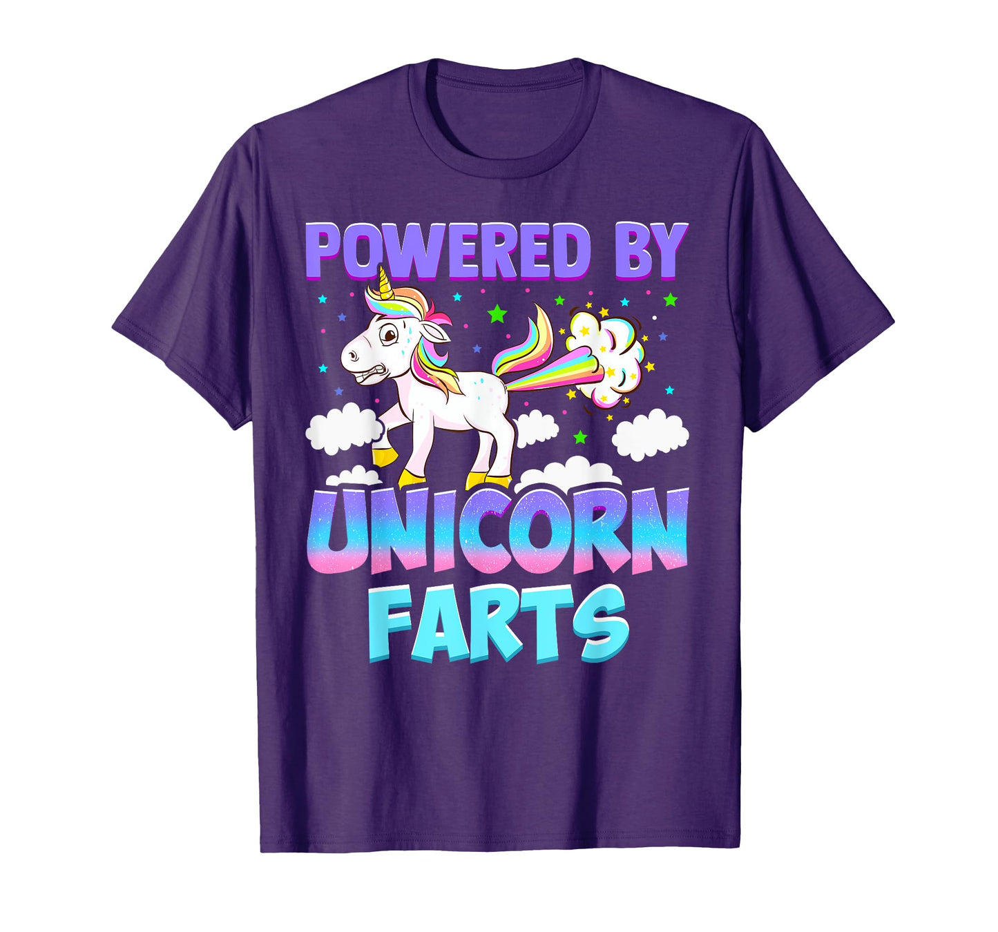 Powered by Unicorn Farts - Unicorn Gift T-Shirt