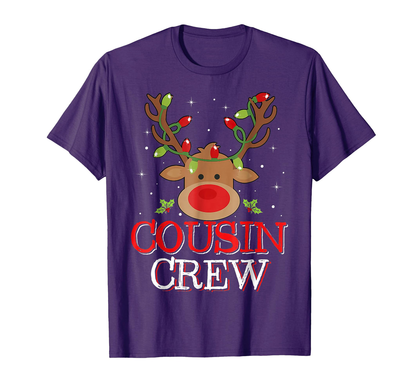 Cousin Crew Reindeer Christmas Family Pajamas T-Shirt