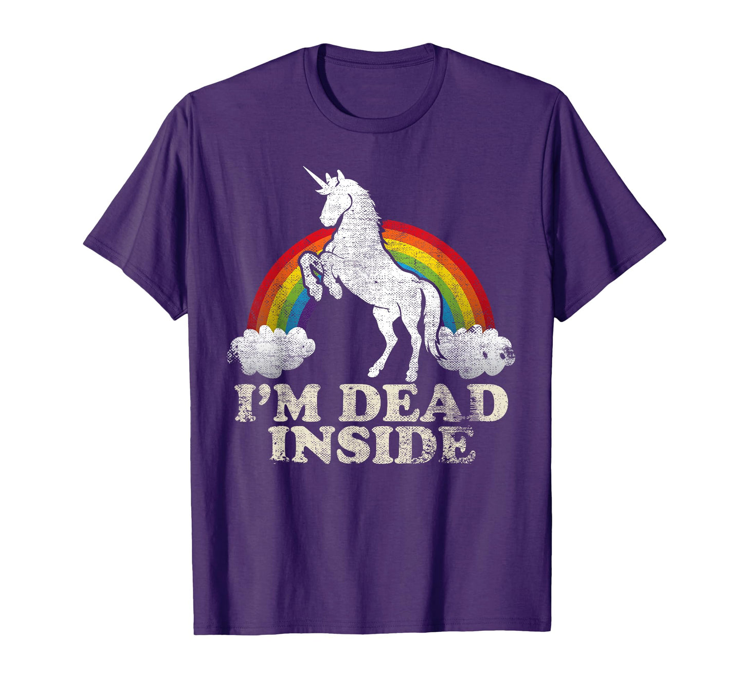 Funny Stuff - Unicorn I'm Dead Inside Sarcastic Depression Humour T-Shirt
