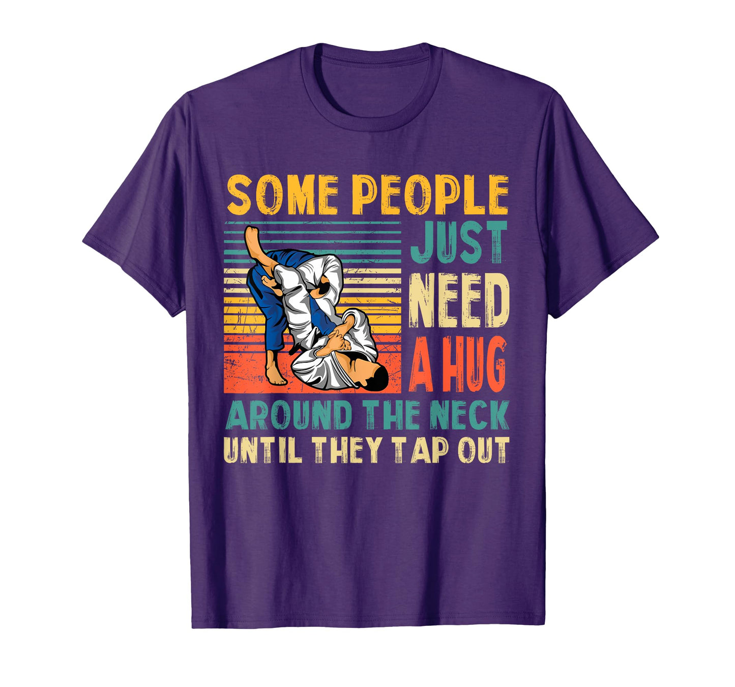 Some People Just Need A Hug Vintage BJJ Brazilian Jiu Jitsu T-Shirt