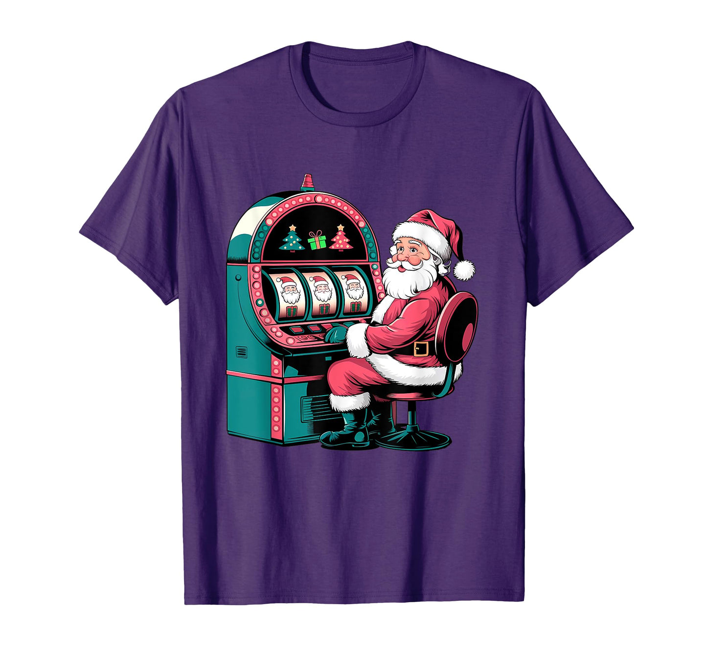 Santa Claus Slot Machine Christmas Slots T-Shirt