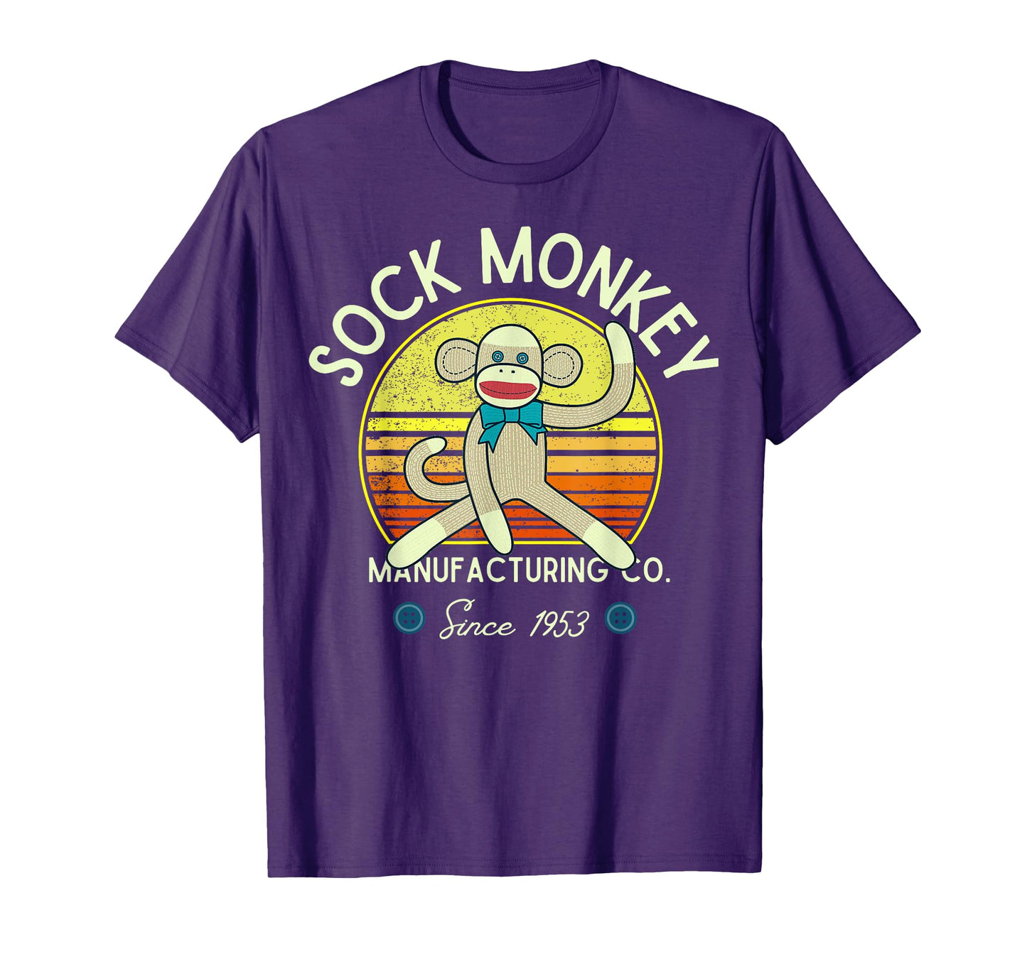 Sock Monkey Manufacturing Co. Retro Vintage Sock Monkeys T-Shirt