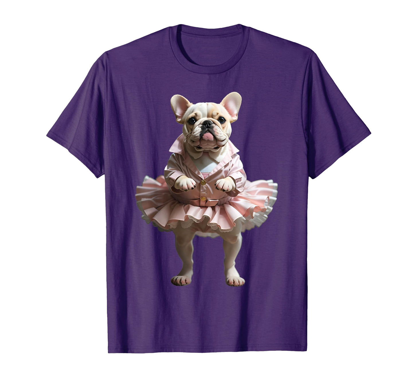 French Bulldog Ballet Funny Dog Owner Pet Tutu Graphic T-Shirt for Men Women Kids