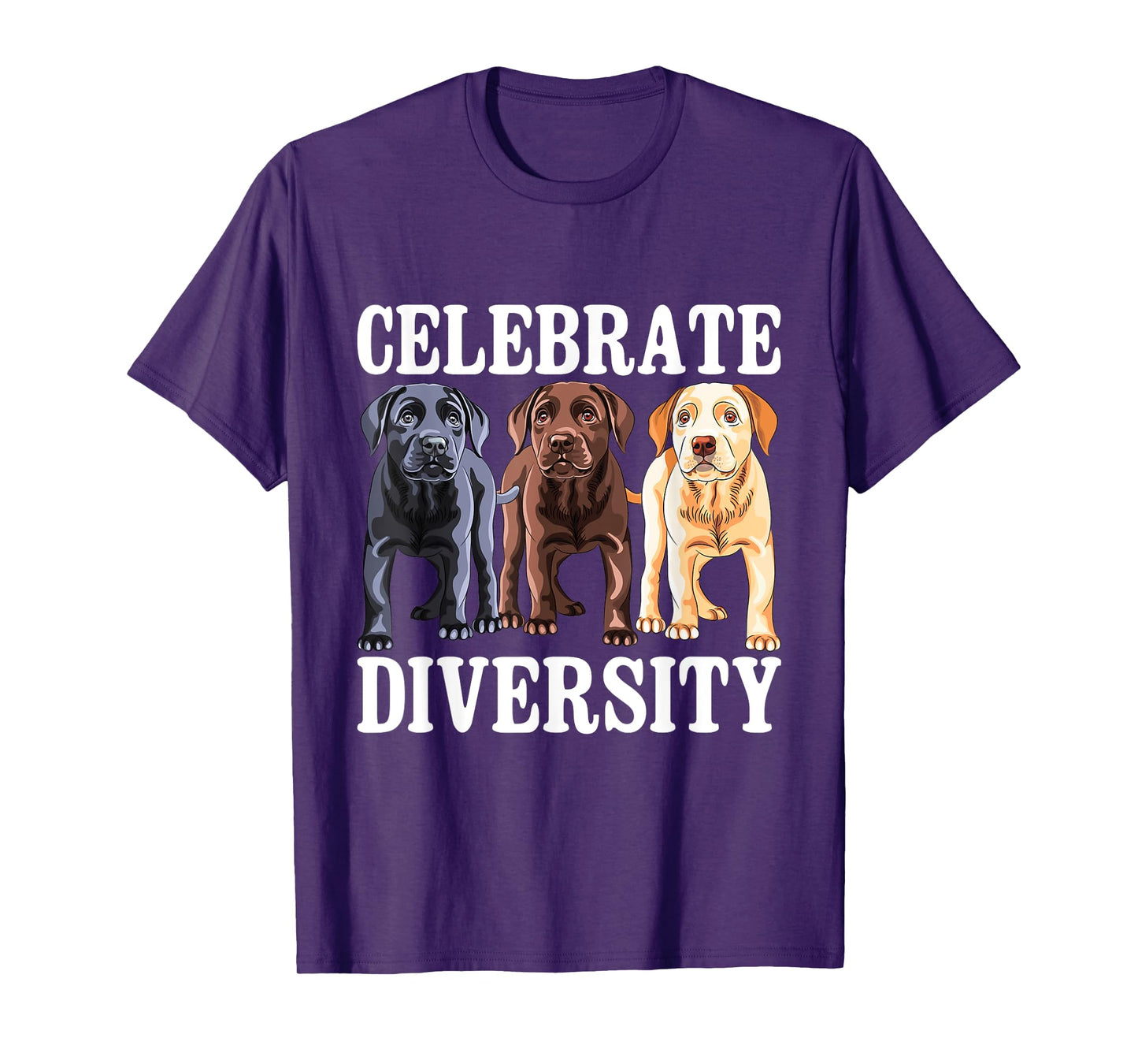 Celebrate Diversity - Labrador Retriever Dog Lover T-Shirt